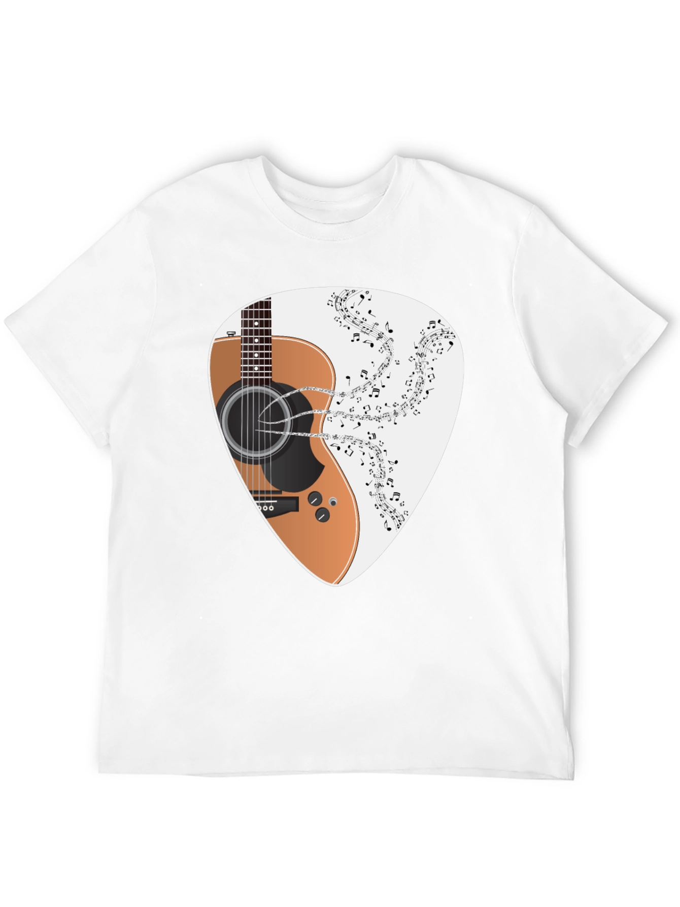Guitar Music Tee - Classic Black T-Shirt
