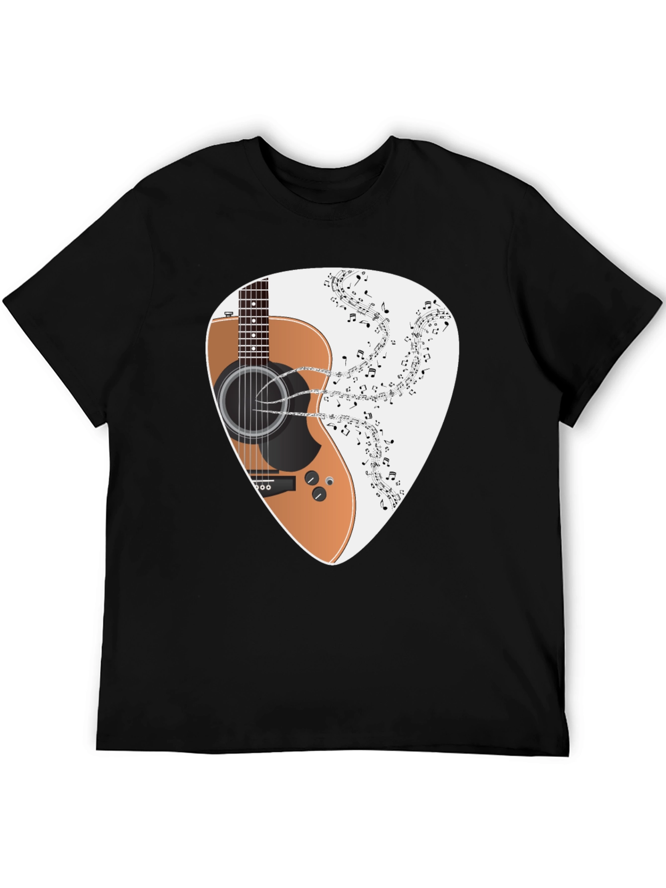 Guitar Music Tee - Classic Black T-Shirt