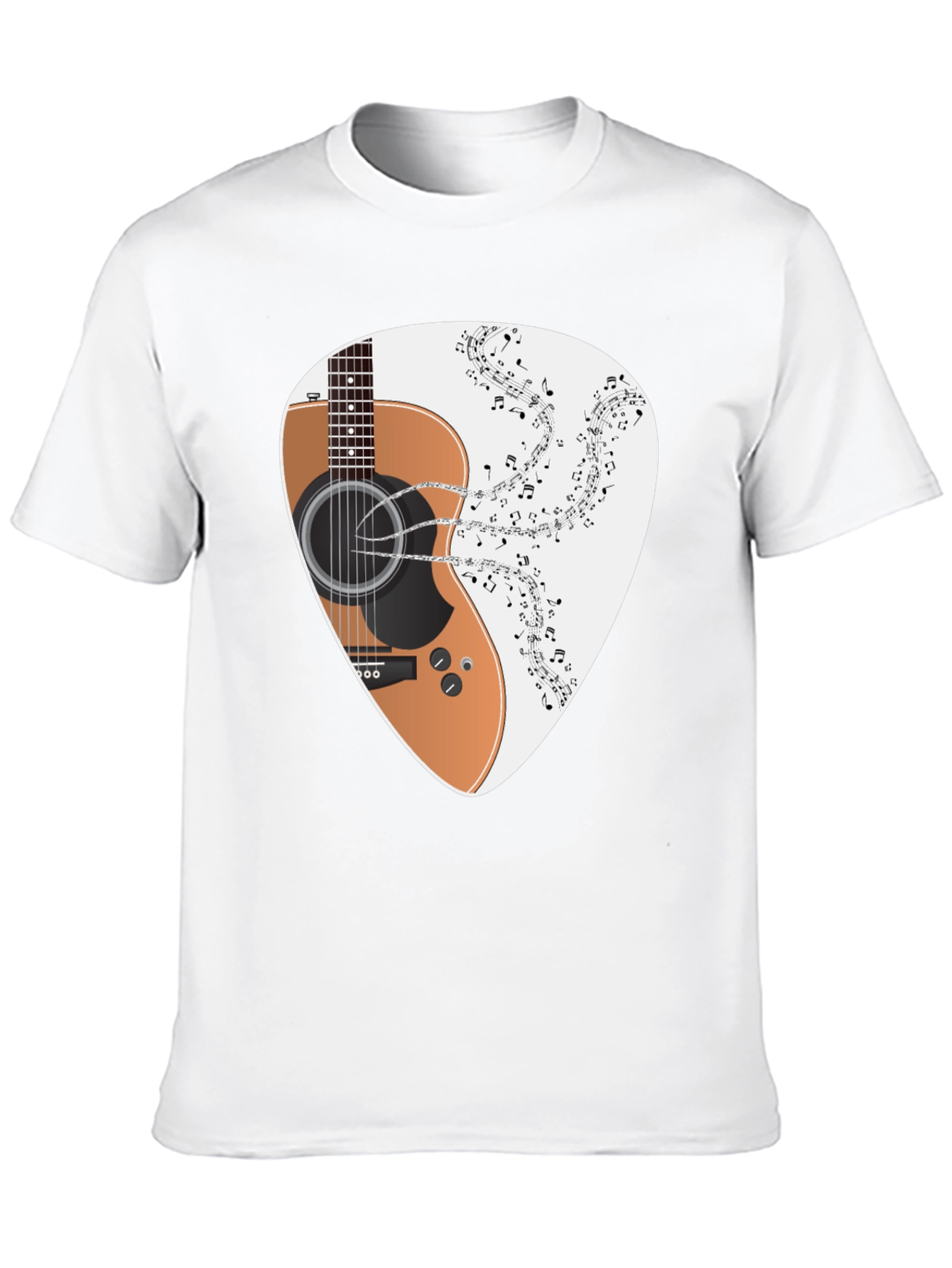 Guitar Music Tee - Classic Black T-Shirt