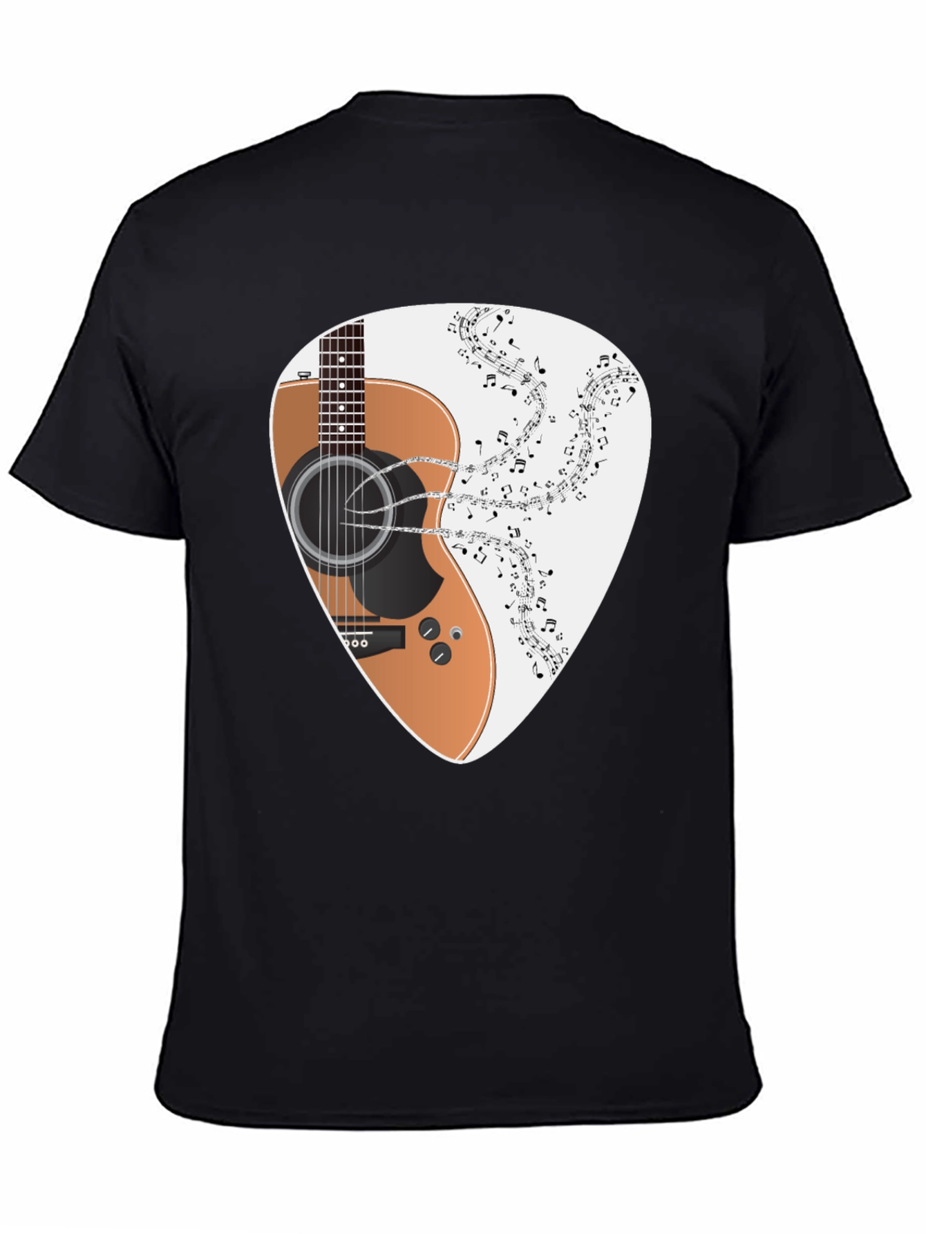 Guitar Music Tee - Classic Black T-Shirt
