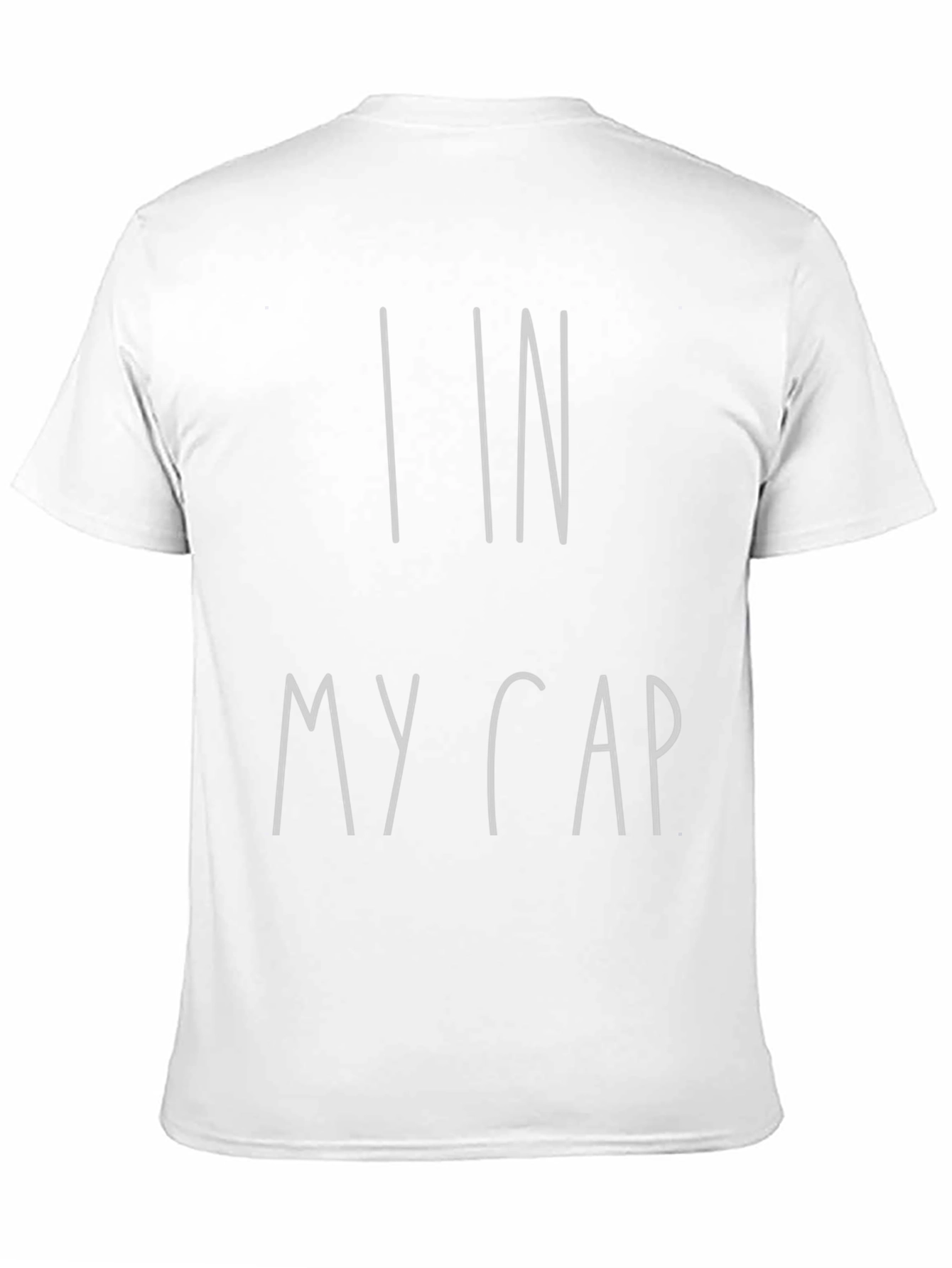 I In My Cap T-Shirt - Black Graphic Tee