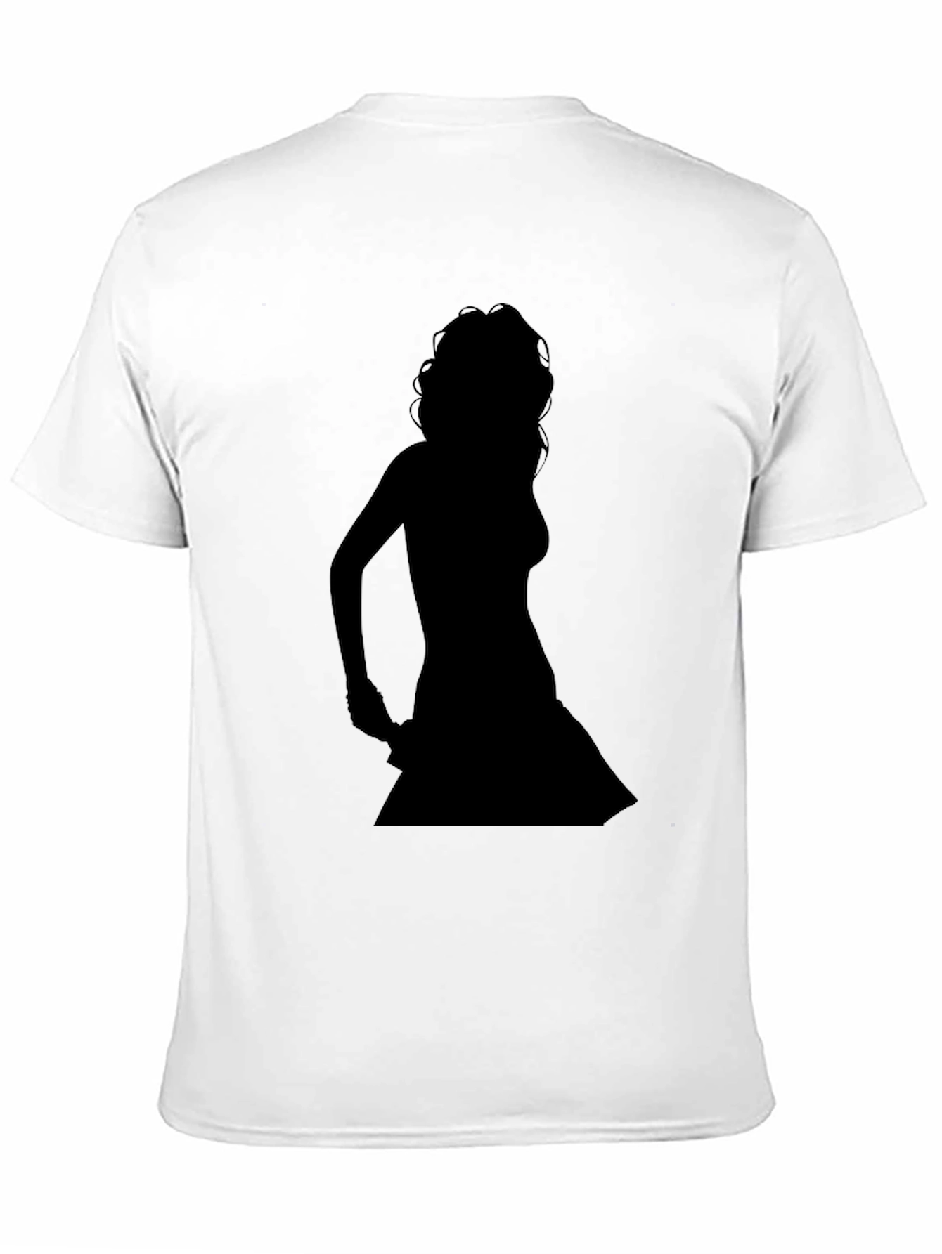 Silhouette Dancer Graphic Tee - Black Cotton Blend