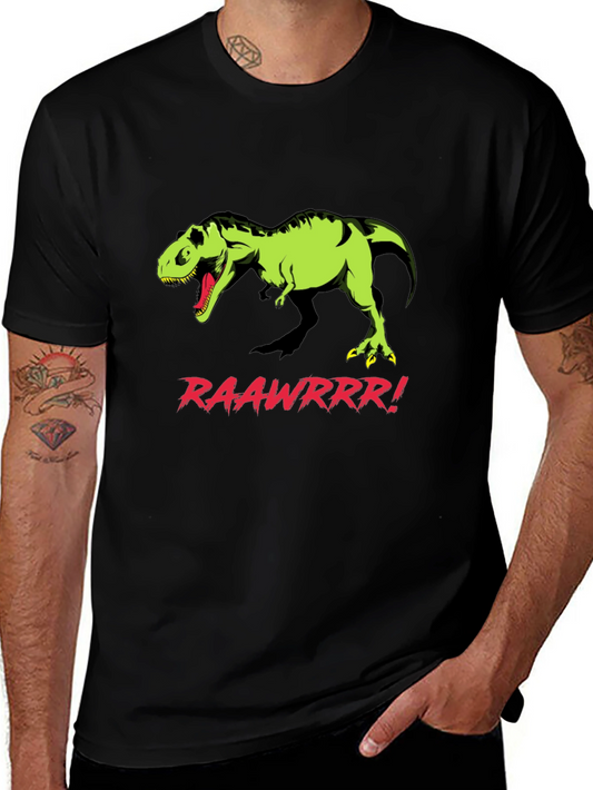 Roaring T-Rex Graphic Tee - Black