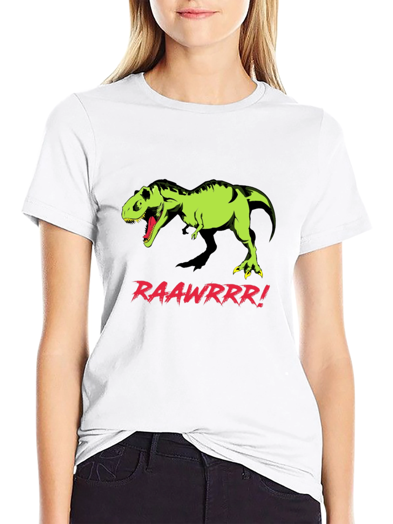 Roaring T-Rex Graphic Tee - Black