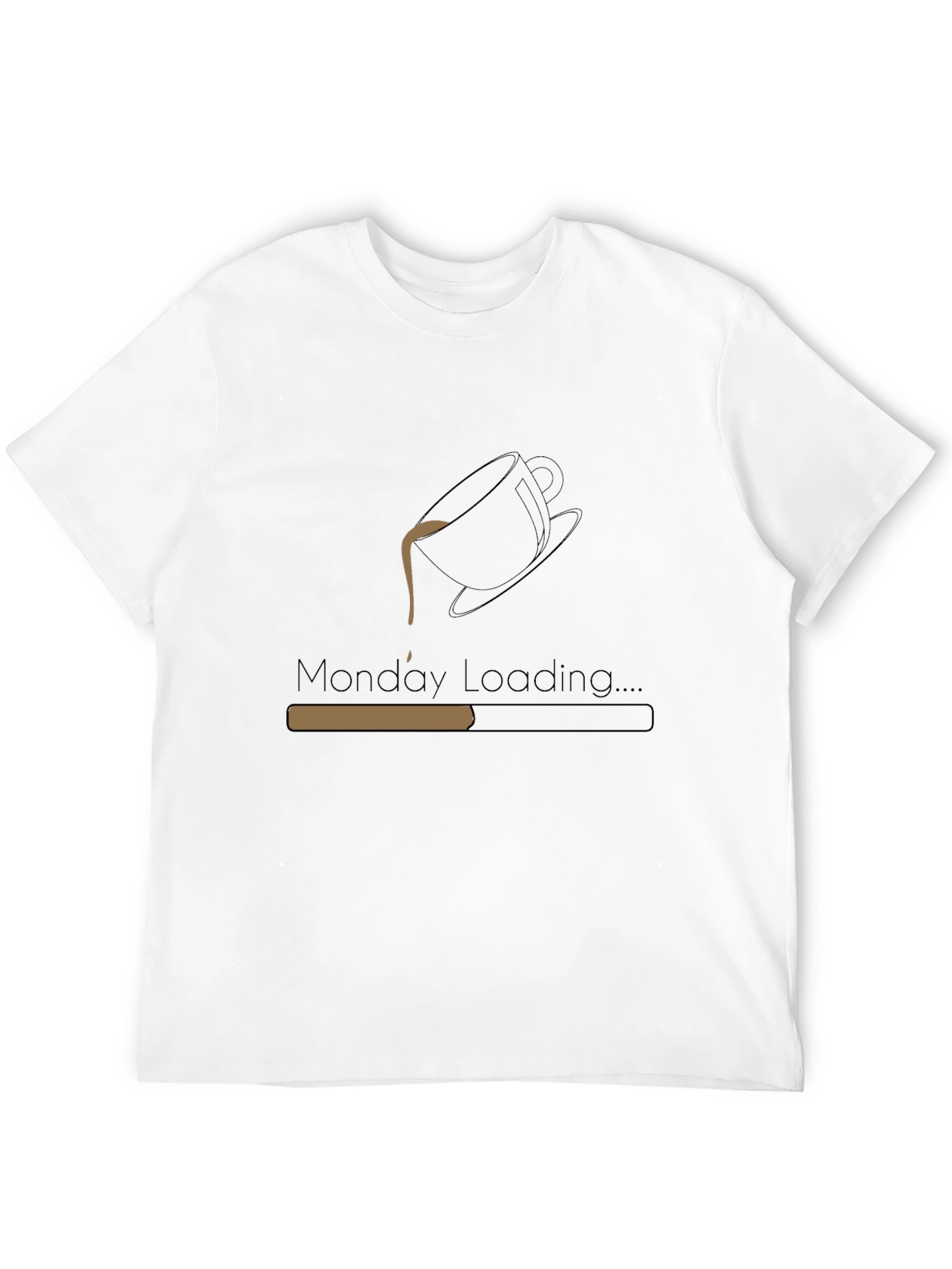 Monday Loading Coffee Graphic Tee - Black