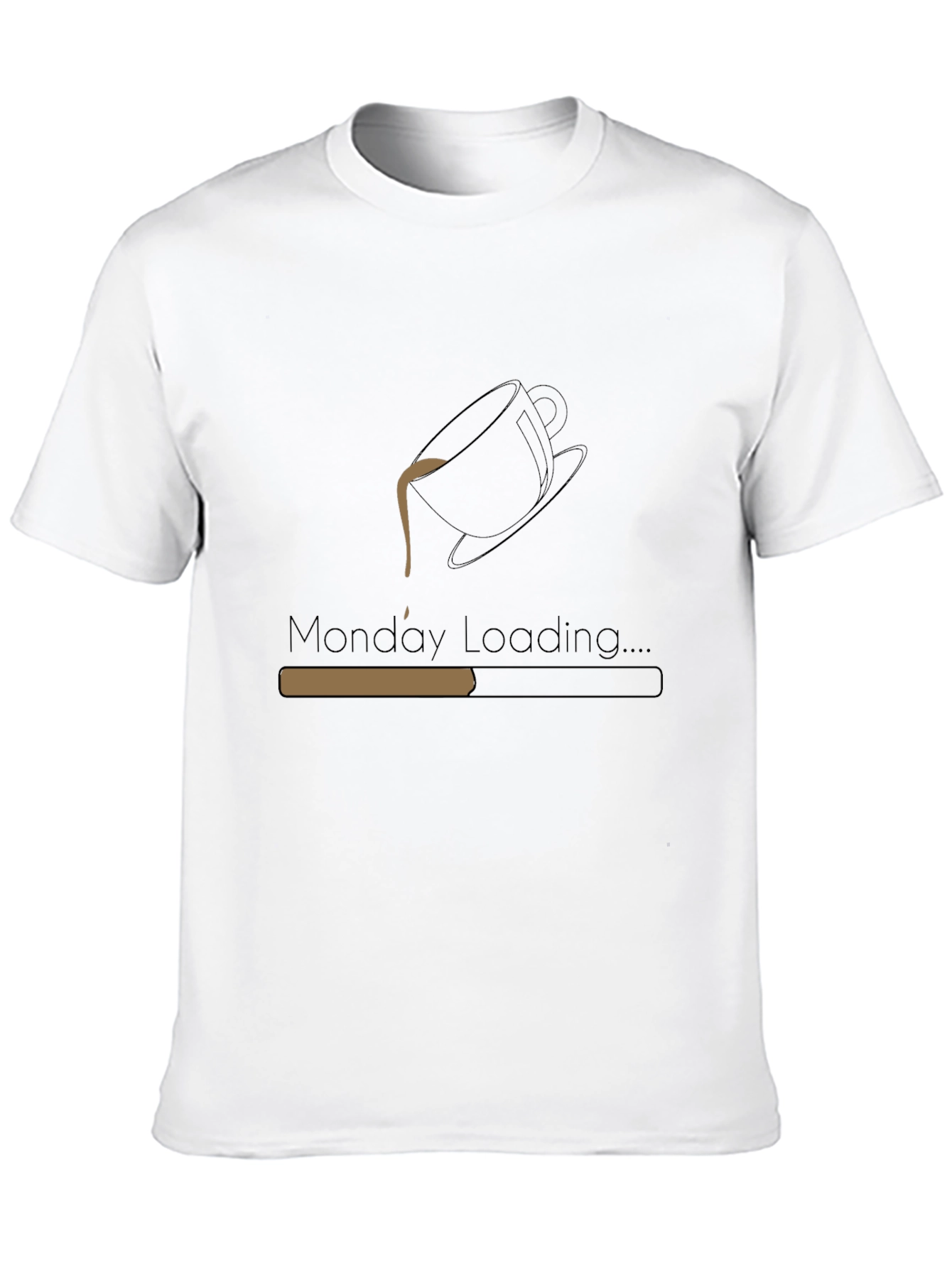Monday Loading Coffee Graphic Tee - Black