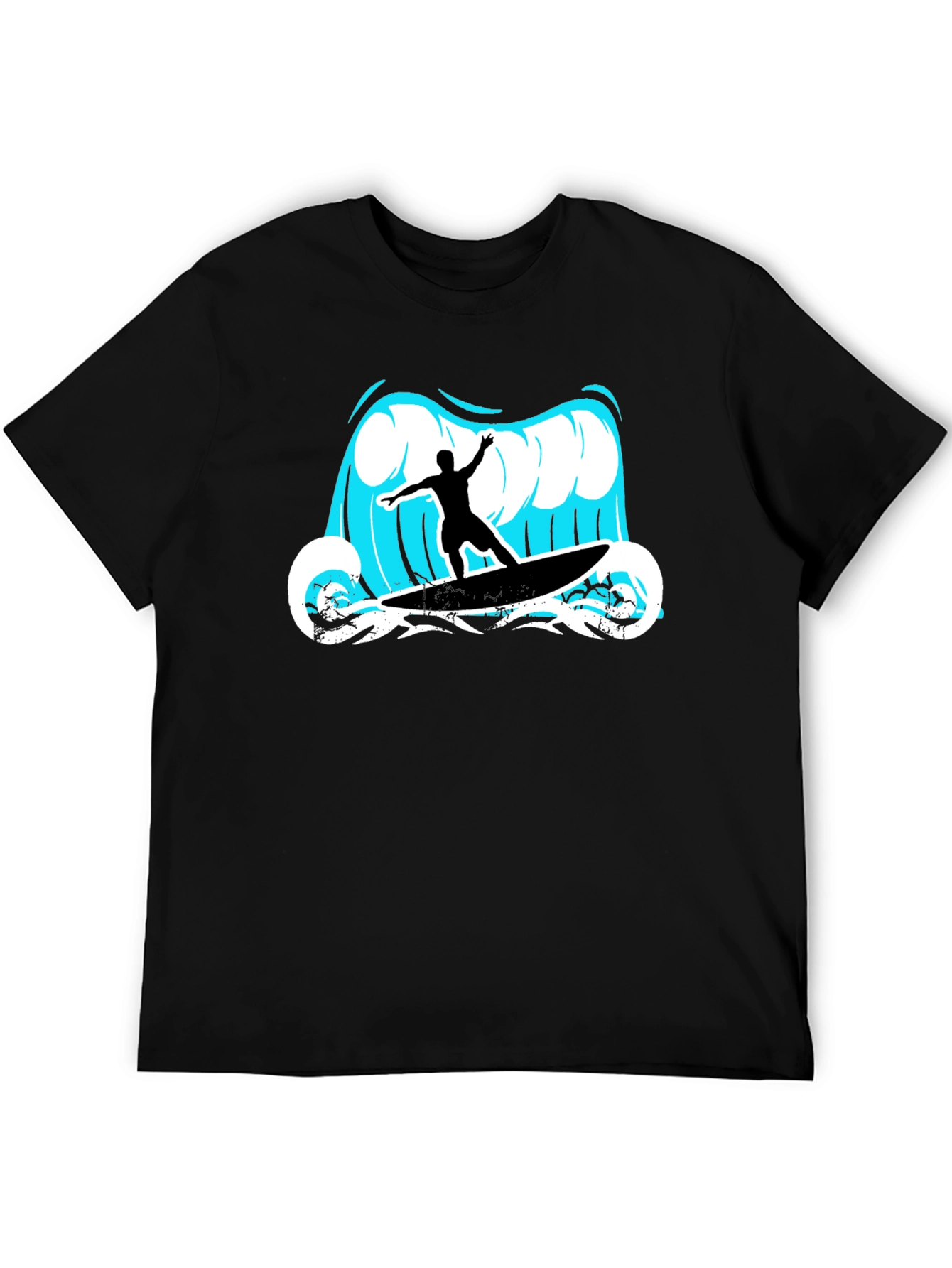 Surfer Wave Graphic Tee - Cool Summer Style