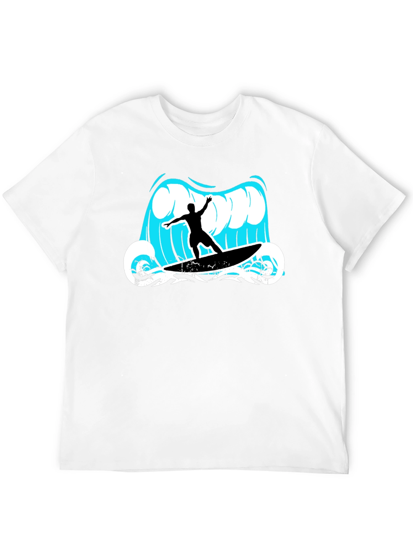 Surfer Wave Graphic Tee - Cool Summer Style