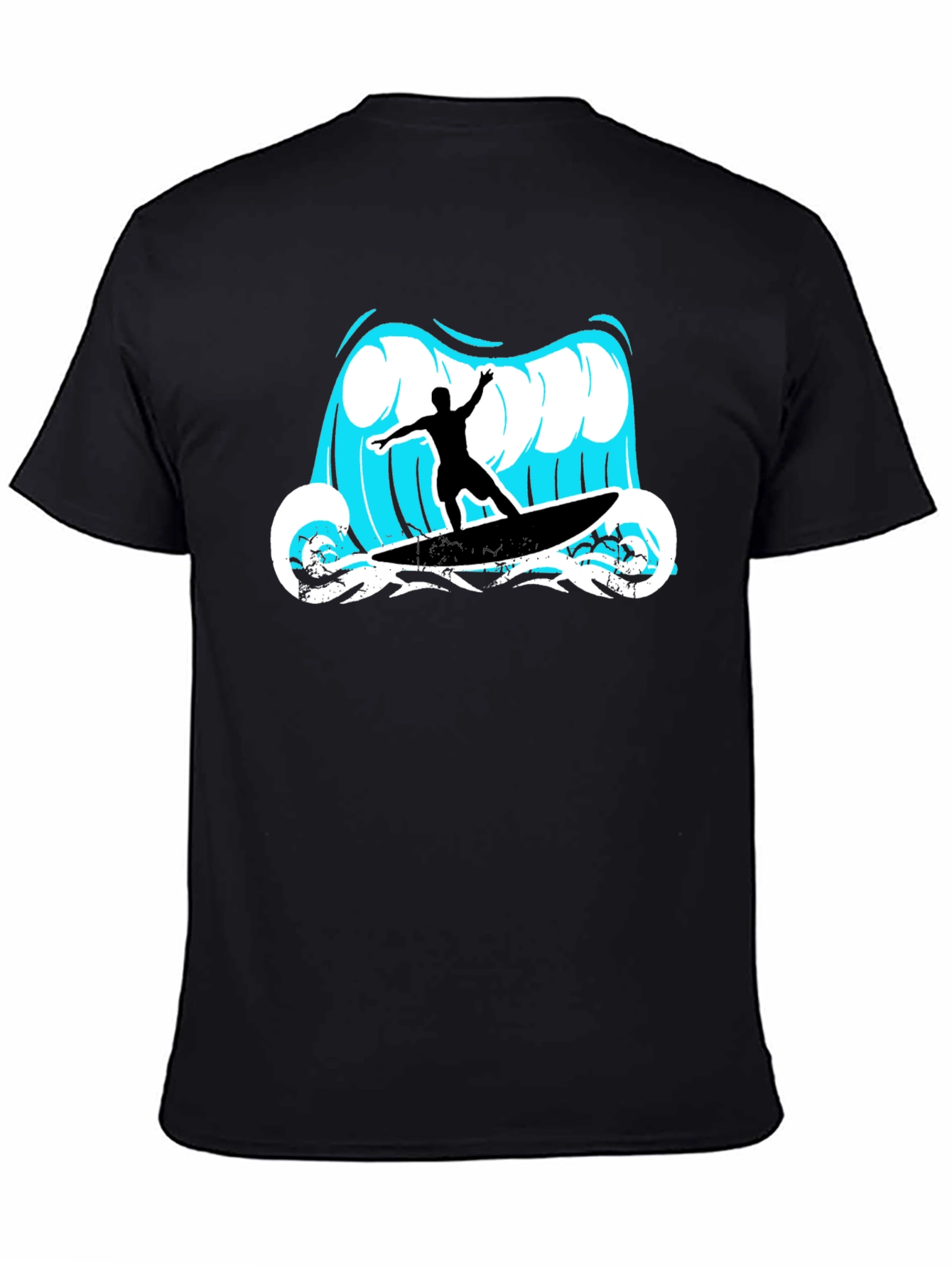 Surfer Wave Graphic Tee - Cool Summer Style