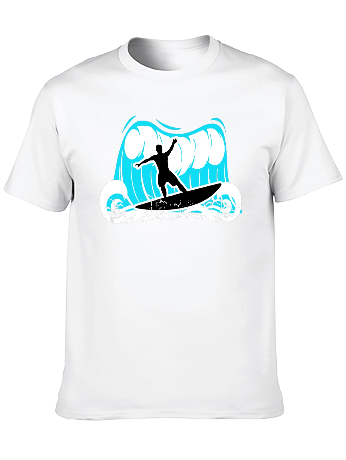 Surfer Wave Graphic Tee - Cool Summer Style