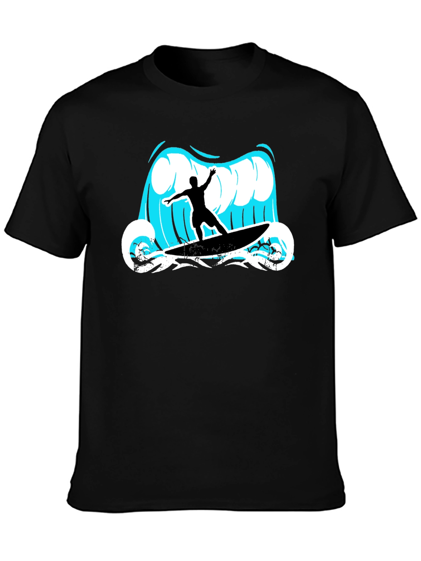 Surfer Wave Graphic Tee - Cool Summer Style