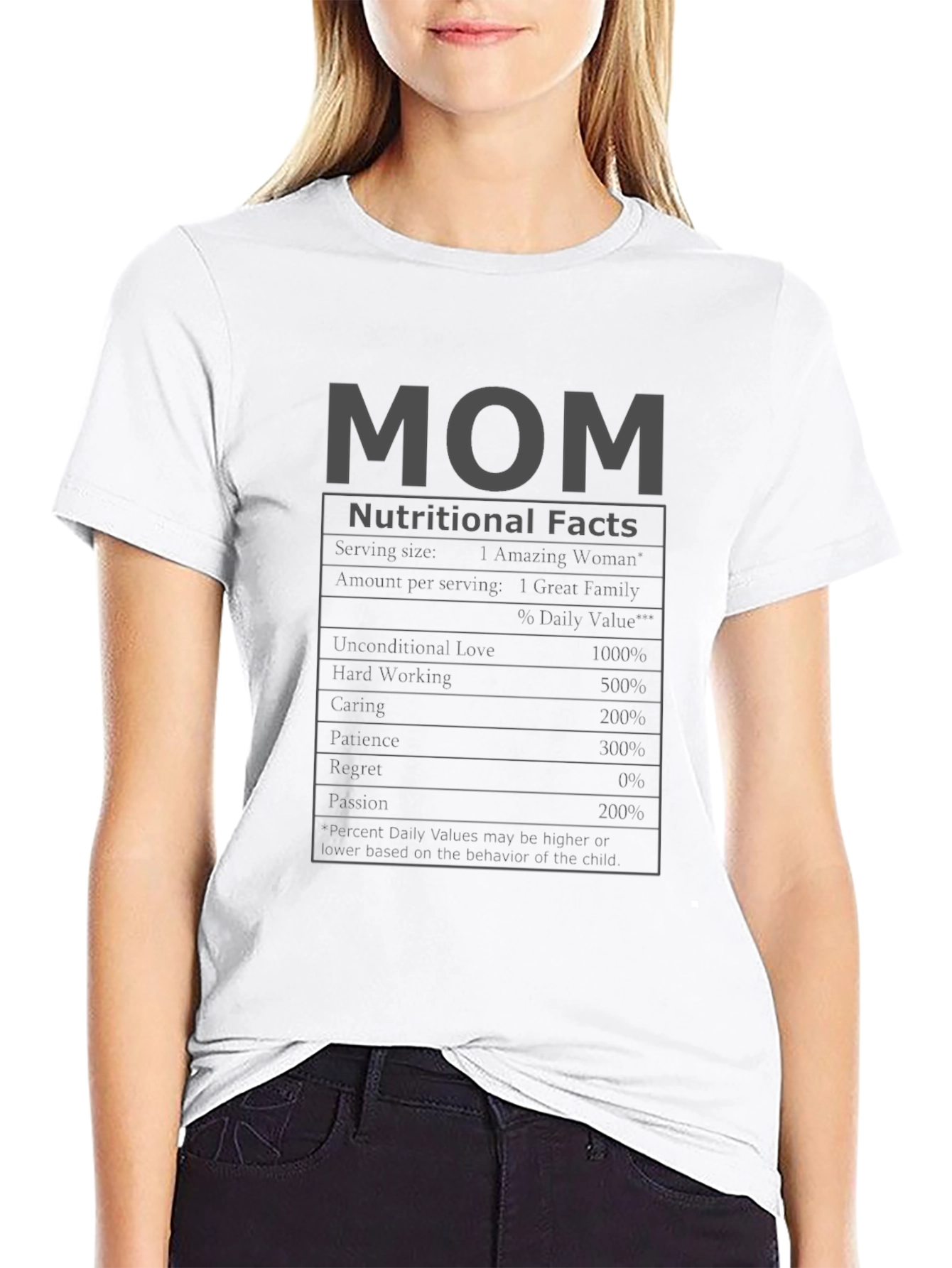 Mom Nutritional Facts Funny T-Shirt