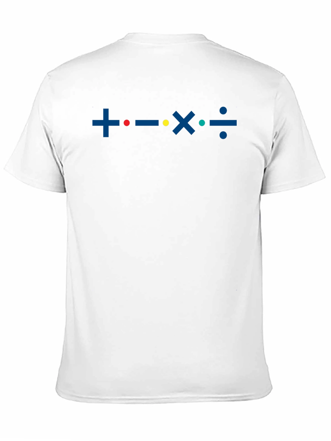 Math Symbols Graphic T-Shirt - Black Cotton Tee