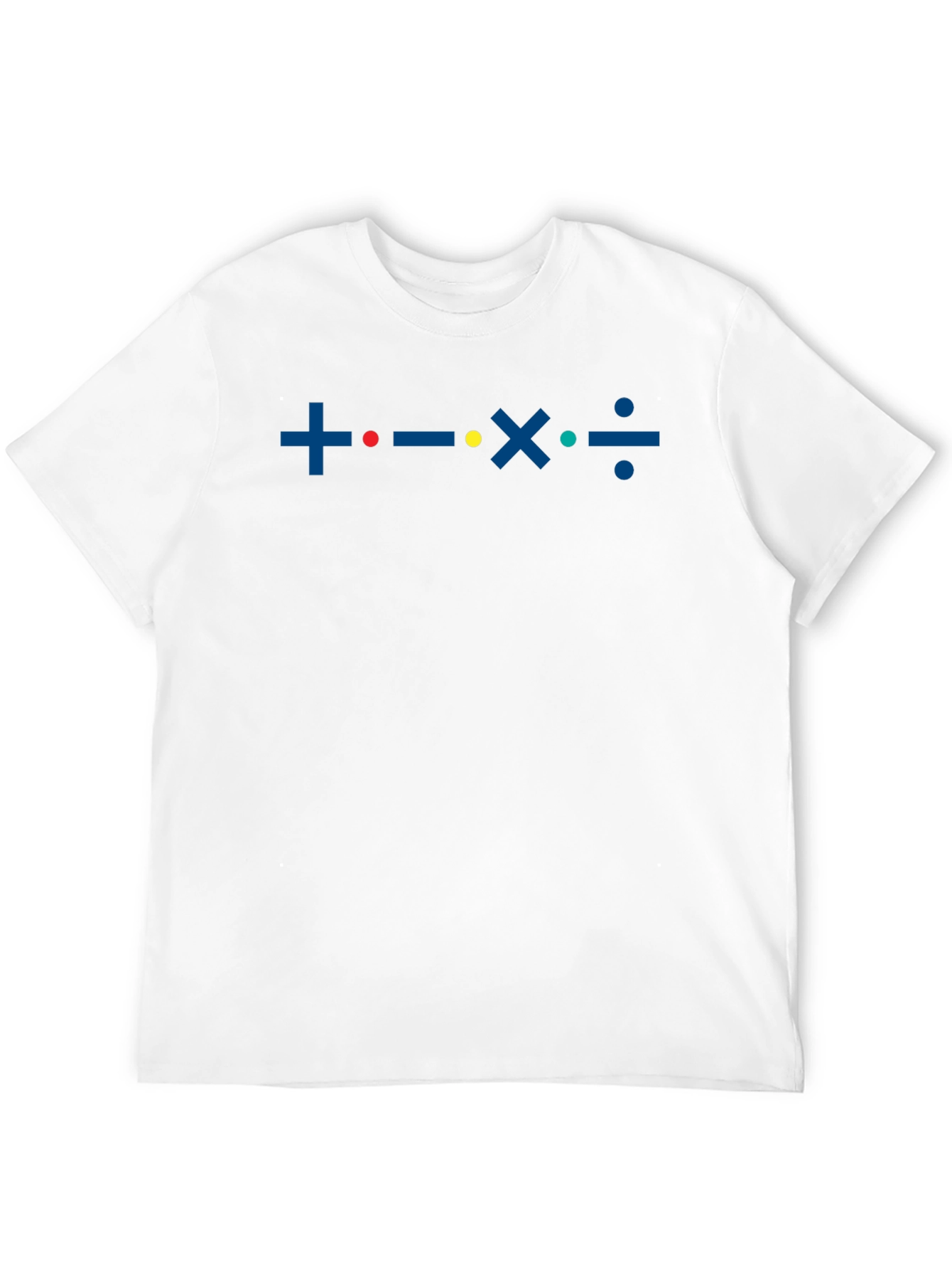 Math Symbols Graphic T-Shirt - Black Cotton Tee