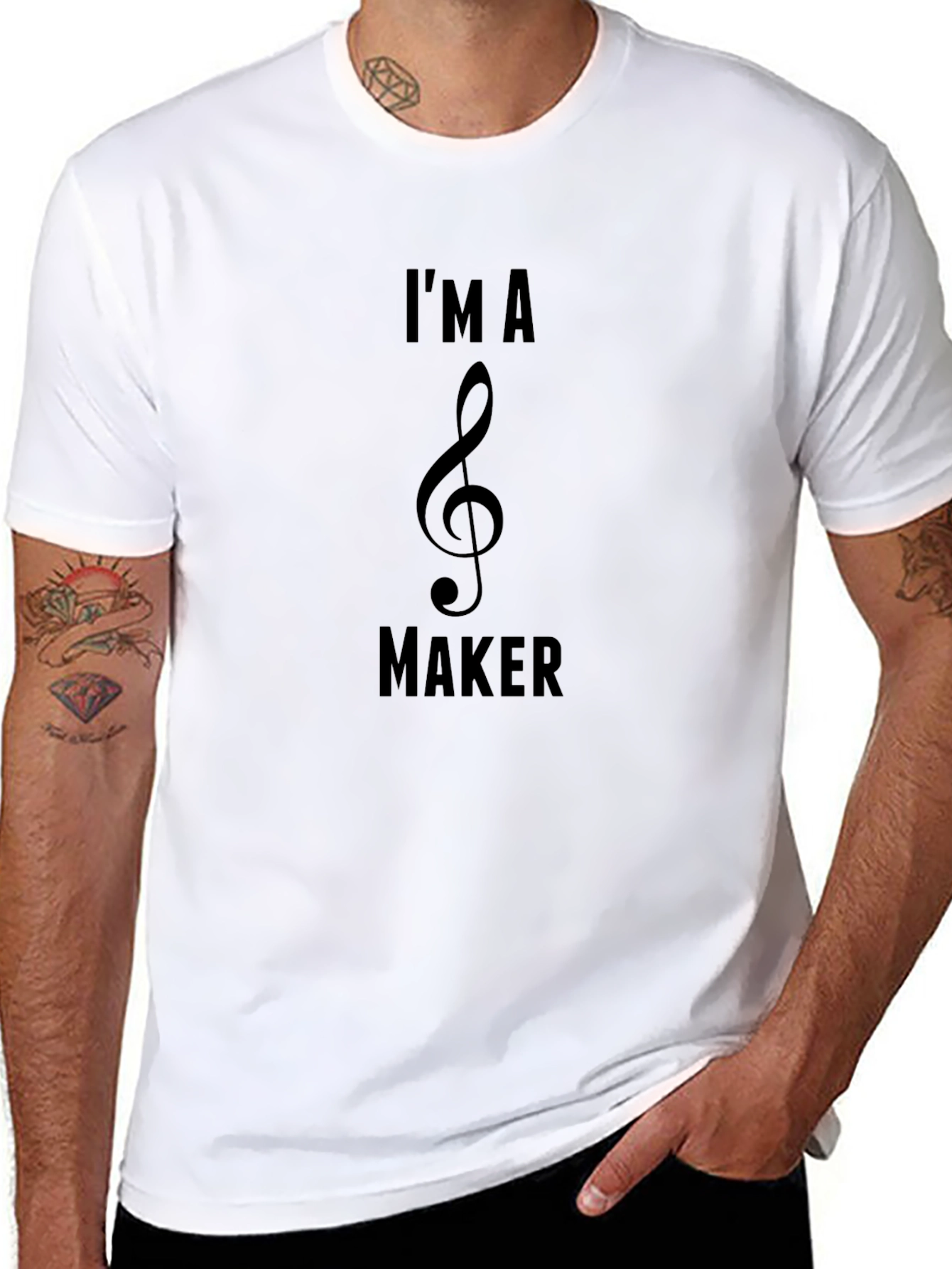 Im a Music Maker T-Shirt - Black Cotton Tee