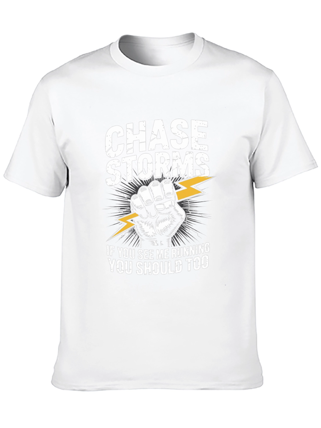 Chase Storms Graphic Print Crew Neck T-Shirt