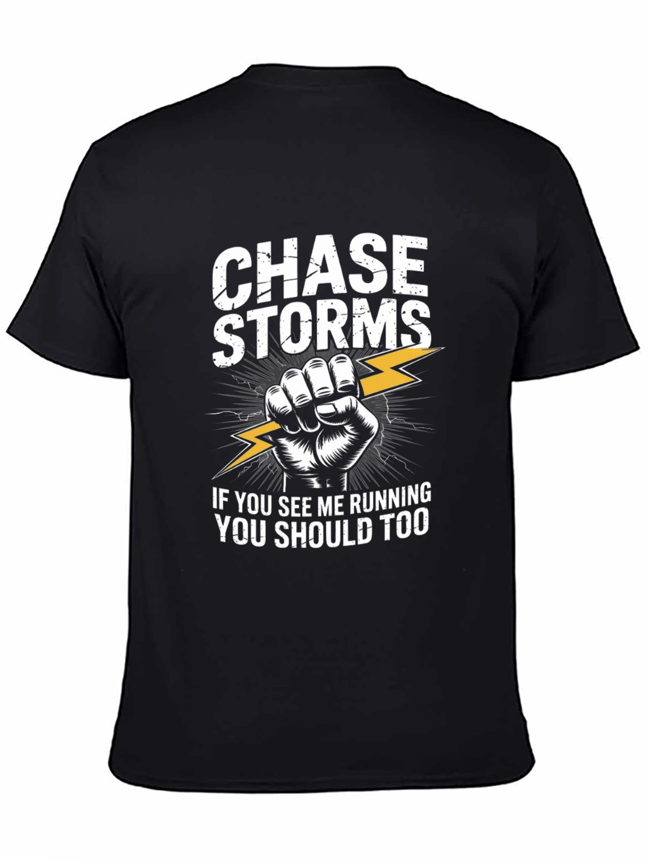 Chase Storms Graphic Print Crew Neck T-Shirt