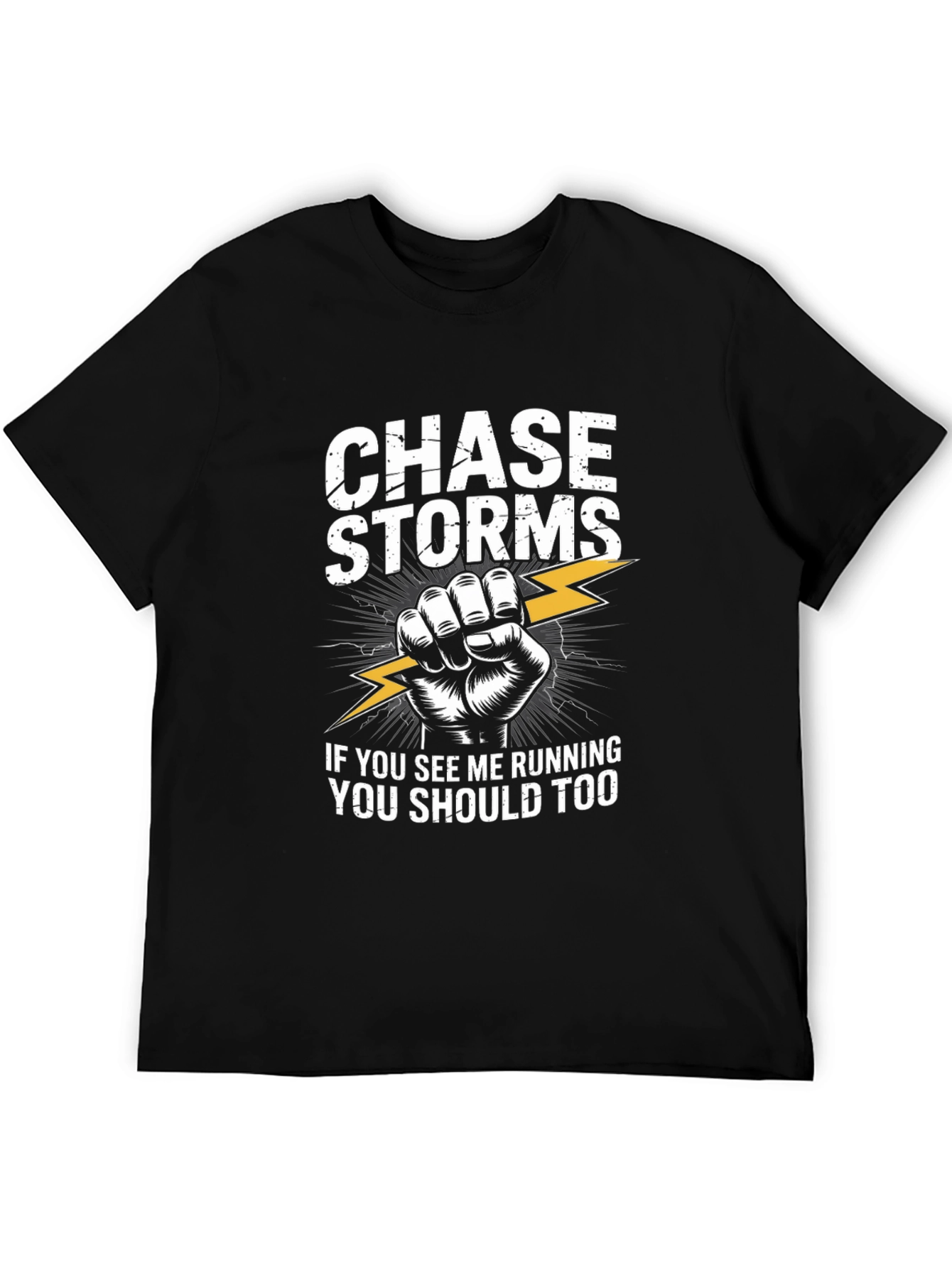 Chase Storms Graphic Print Crew Neck T-Shirt