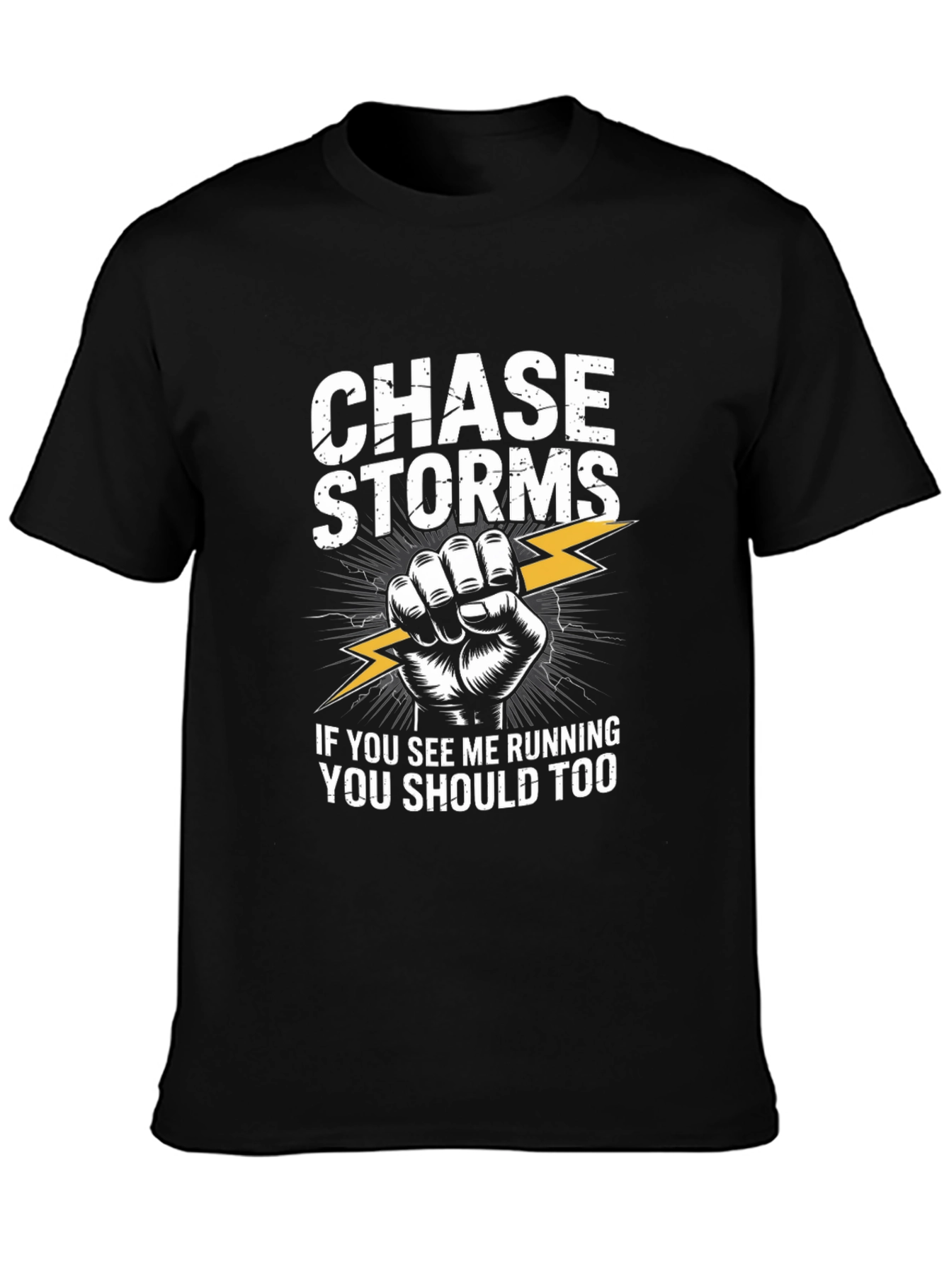 Chase Storms Graphic Print Crew Neck T-Shirt