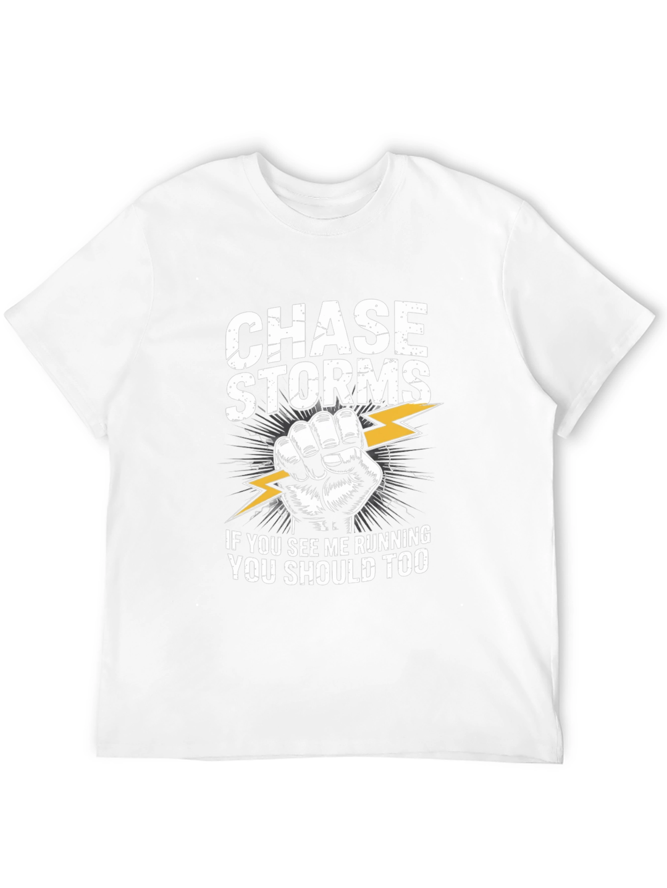 Chase Storms Graphic Print Crew Neck T-Shirt