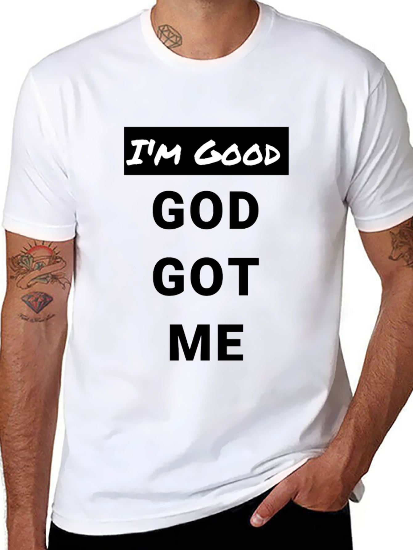 Im Good God Got Me - Black T-Shirt