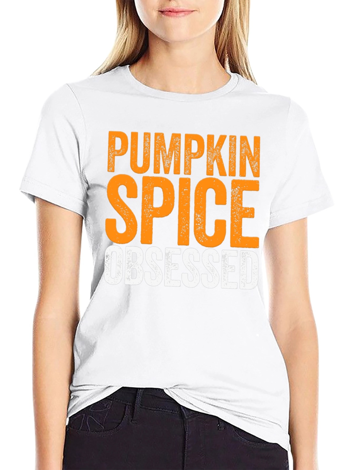 Pumpkin Spice Obsessed Black T-Shirt
