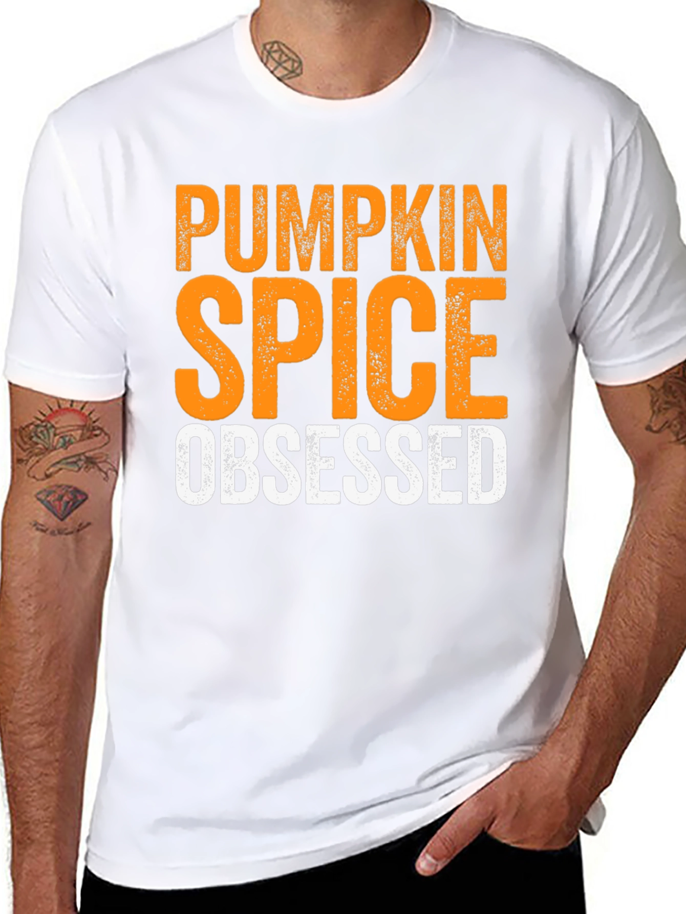 Pumpkin Spice Obsessed Black T-Shirt
