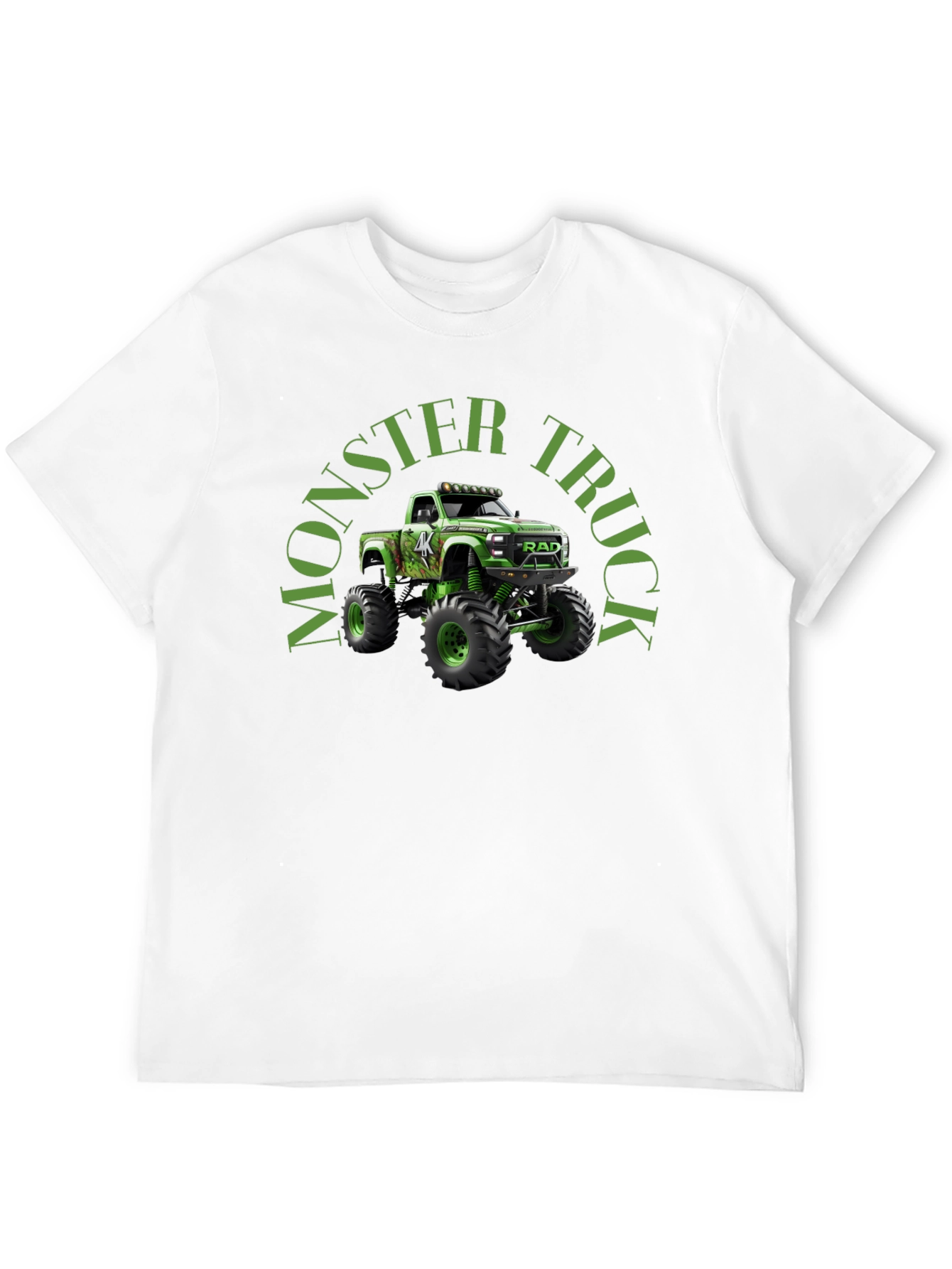 Monster Truck Graphic Tee - Black Cotton T-Shirt