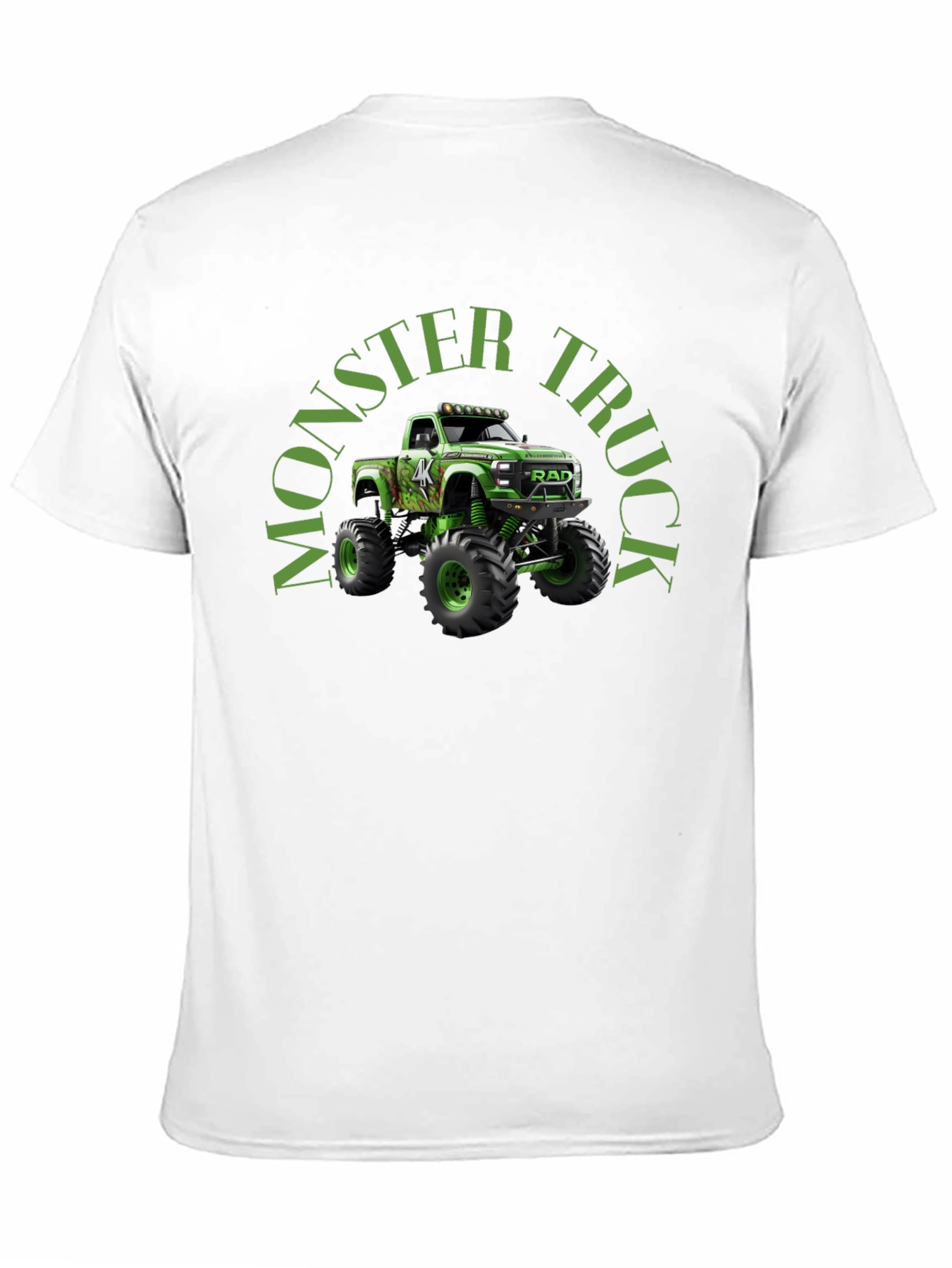 Monster Truck Graphic Tee - Black Cotton T-Shirt