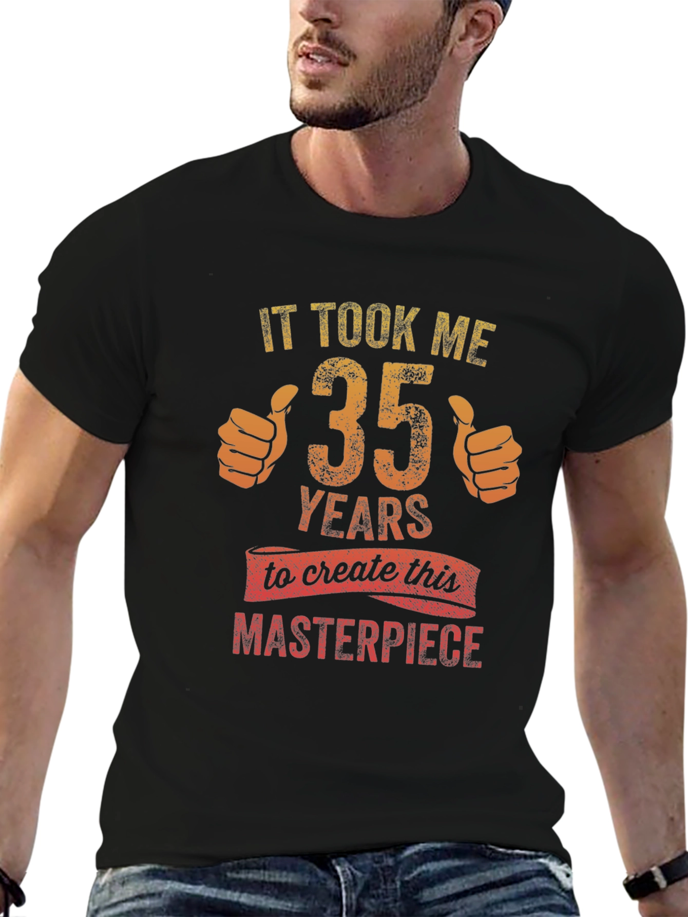 35 Years Masterpiece Graphic Tee - Black