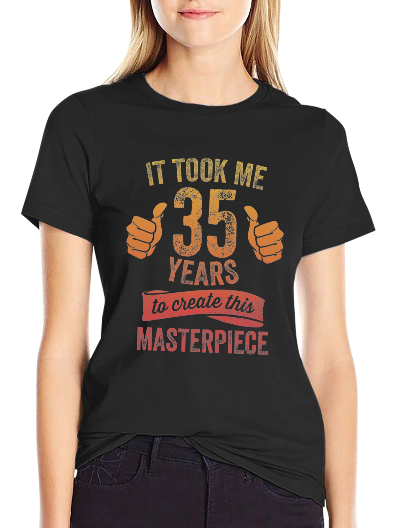 35 Years Masterpiece Graphic Tee - Black