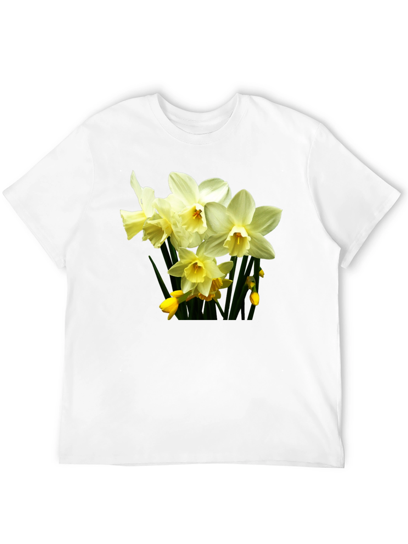 Floral Daffodil T-Shirt - Premium Cotton Comfort