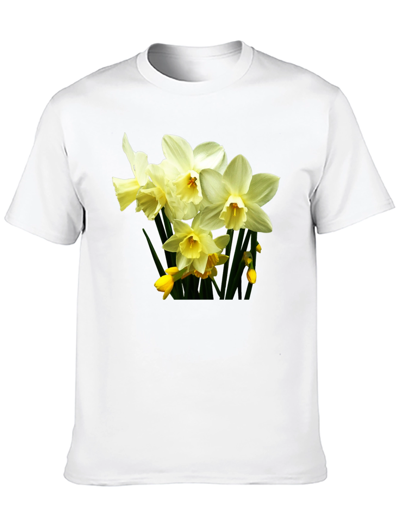 Floral Daffodil T-Shirt - Premium Cotton Comfort