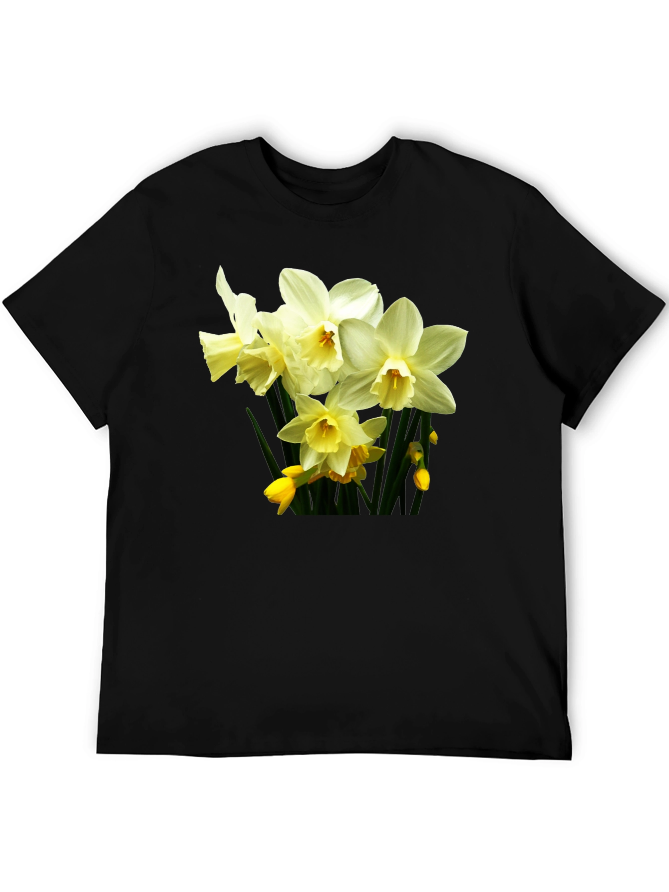 Floral Daffodil T-Shirt - Premium Cotton Comfort
