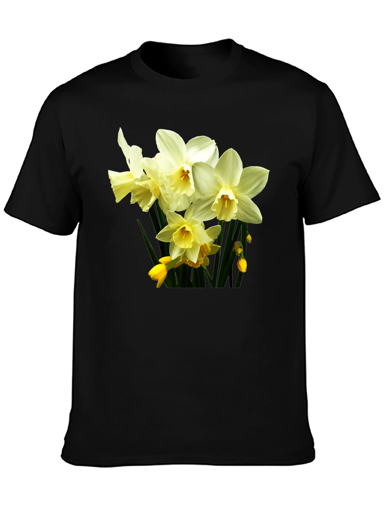Floral Daffodil T-Shirt - Premium Cotton Comfort