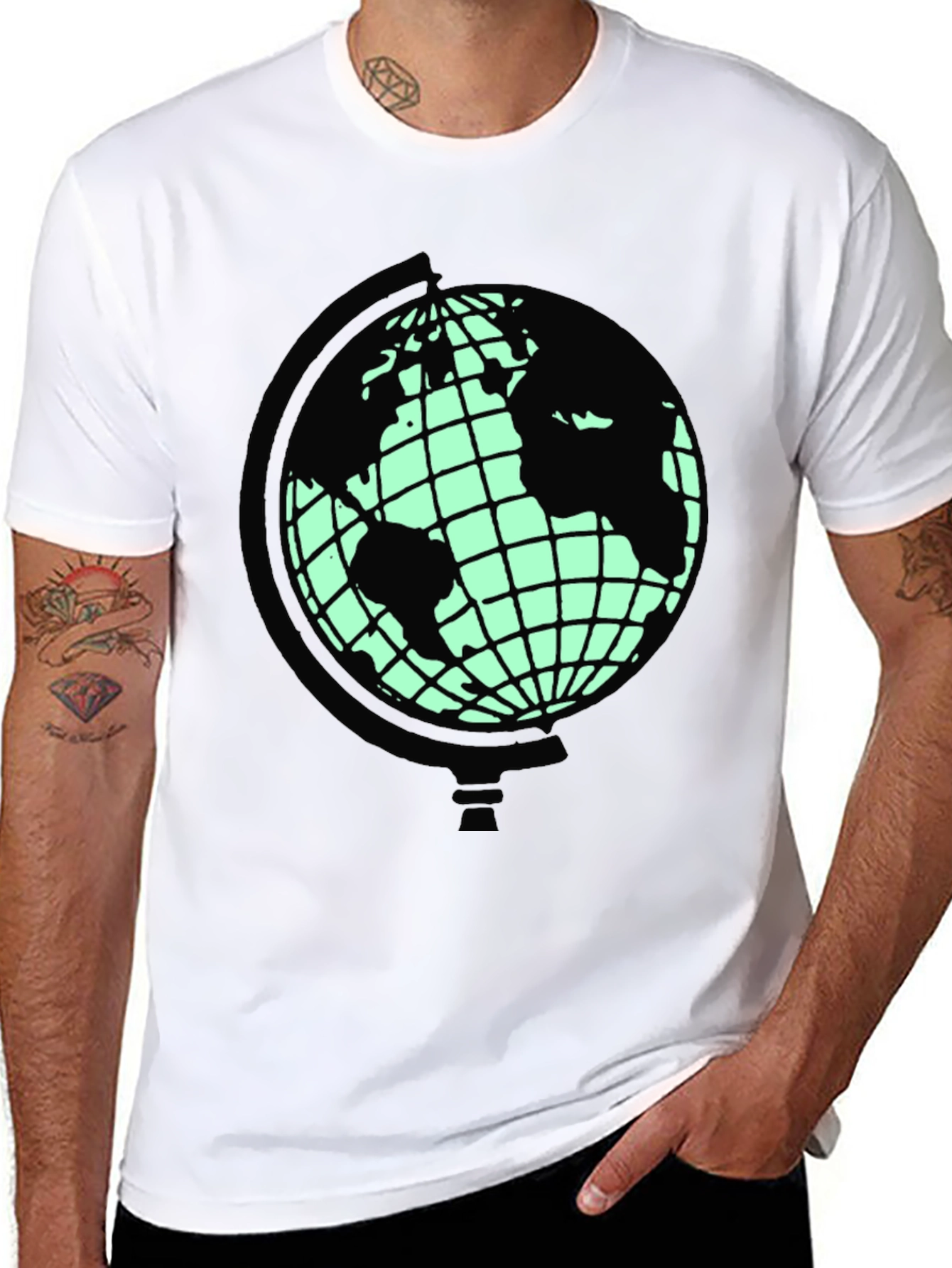 Globe Graphic T-Shirt