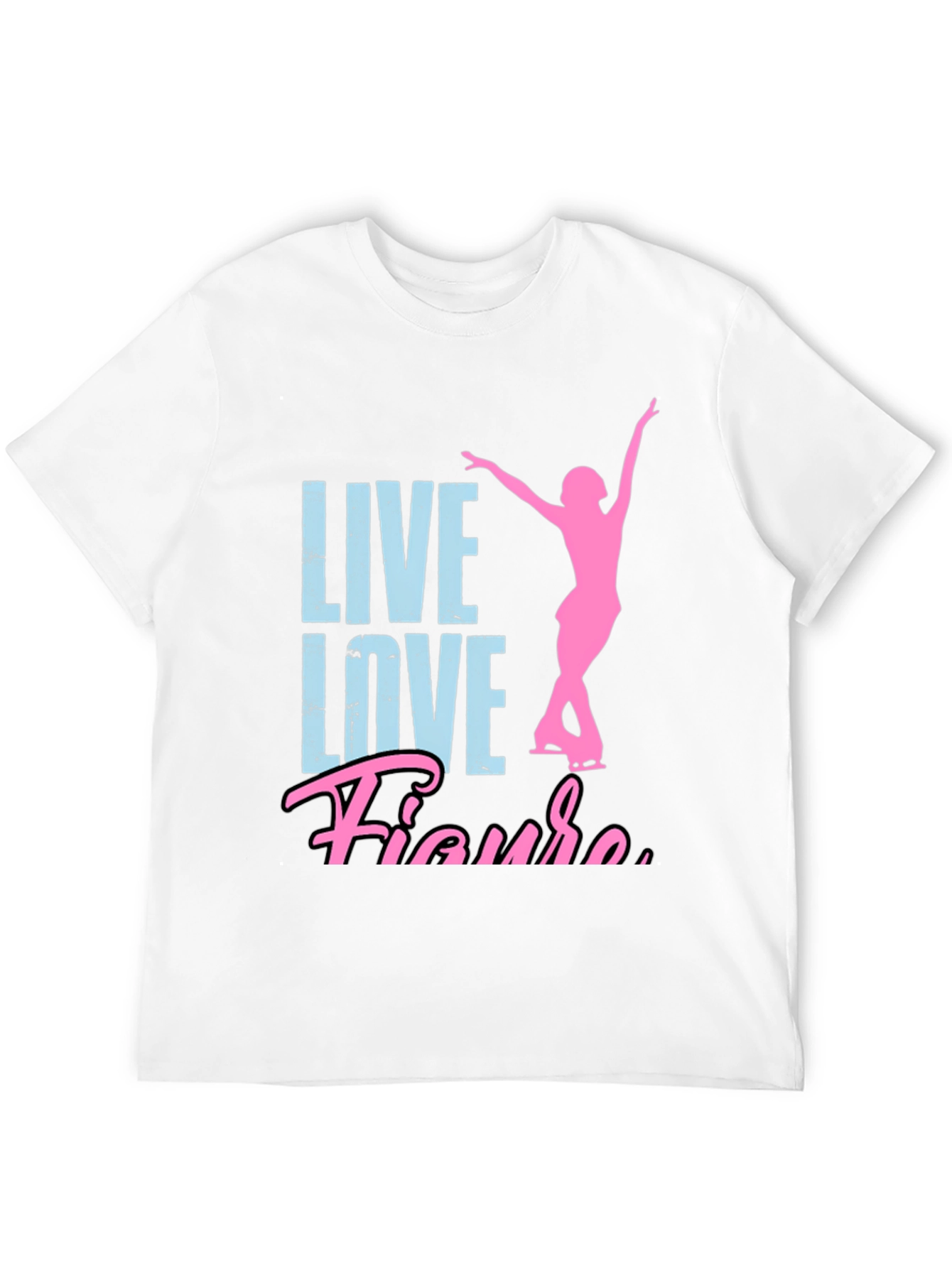 Live Love Figure Skating T-Shirt - Black