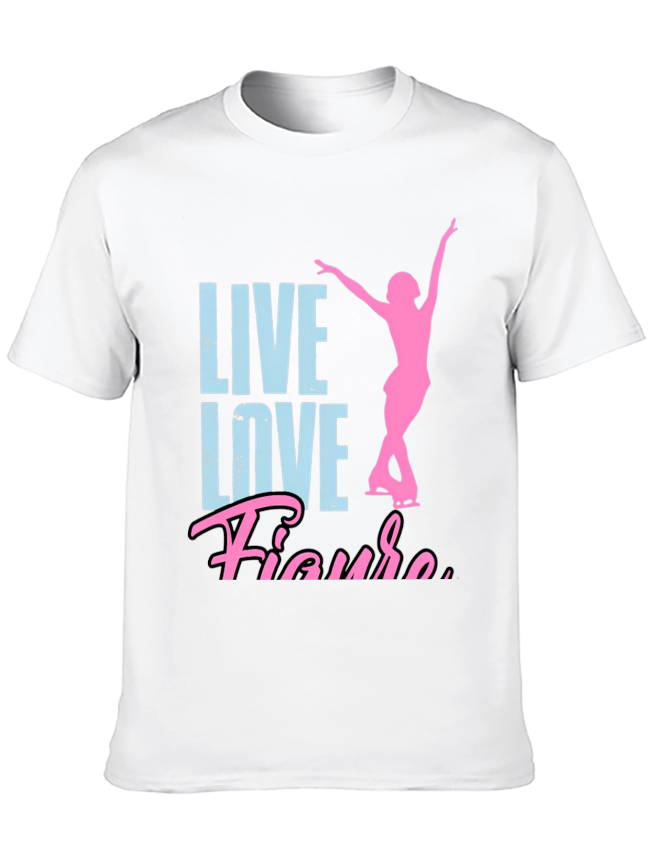 Live Love Figure Skating T-Shirt - Black