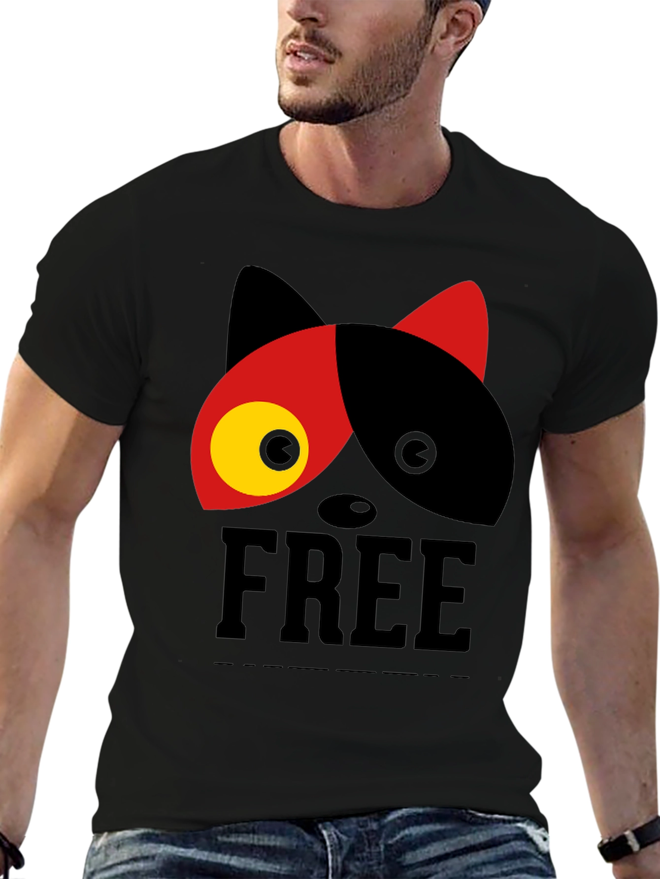Cool Cat Graphic T-Shirt - Unisex Casual Tee
