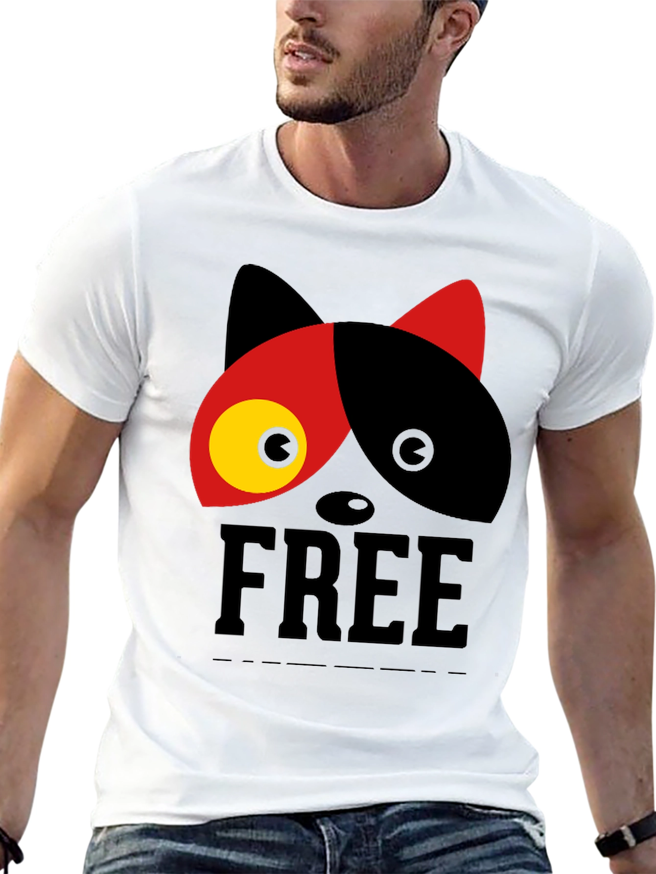 Cool Cat Graphic T-Shirt - Unisex Casual Tee