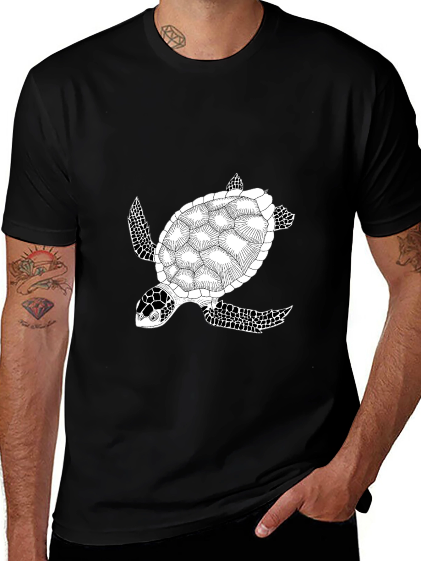 Black Turtle Graphic Tee