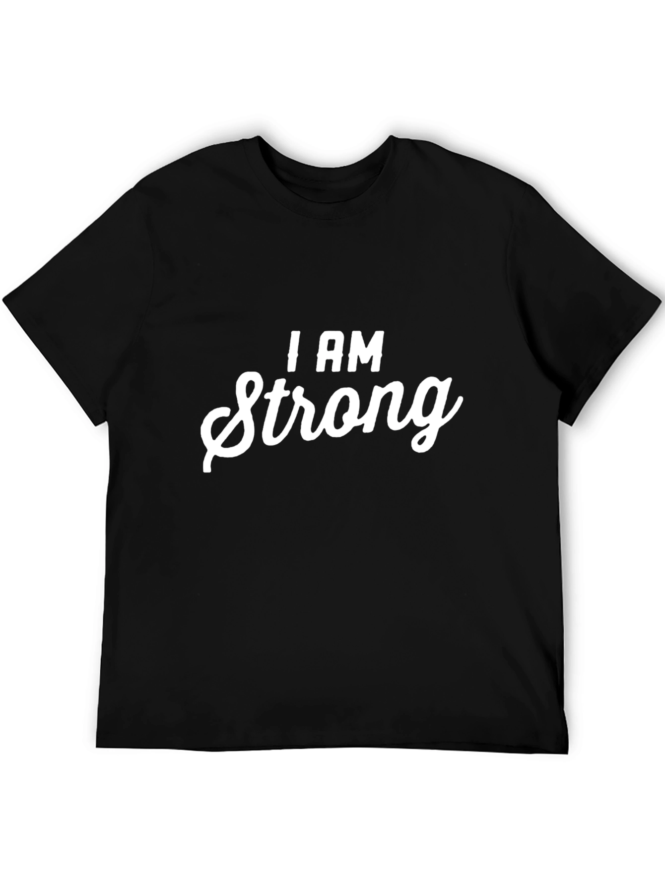 I AM Strong Graphic T-Shirt - Black