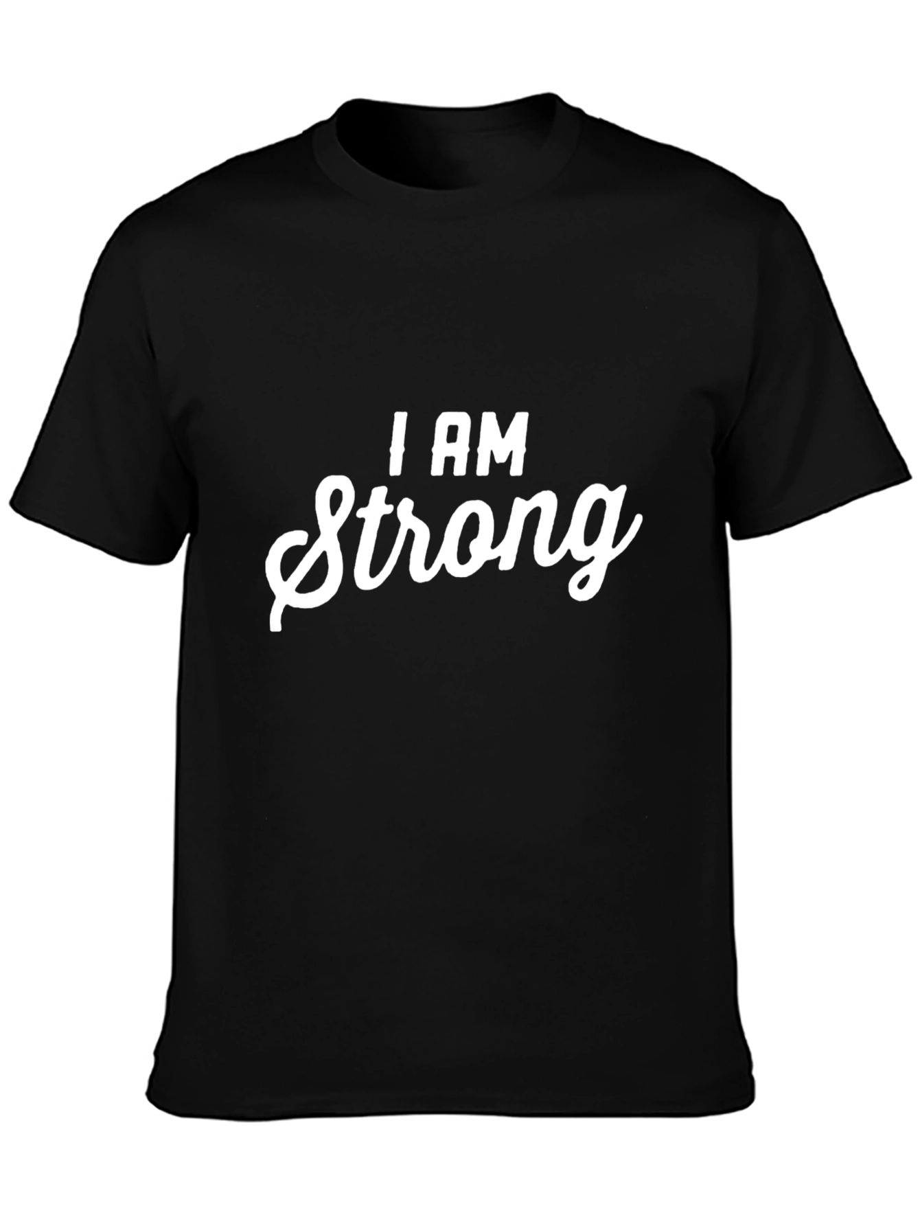 I AM Strong Graphic T-Shirt - Black