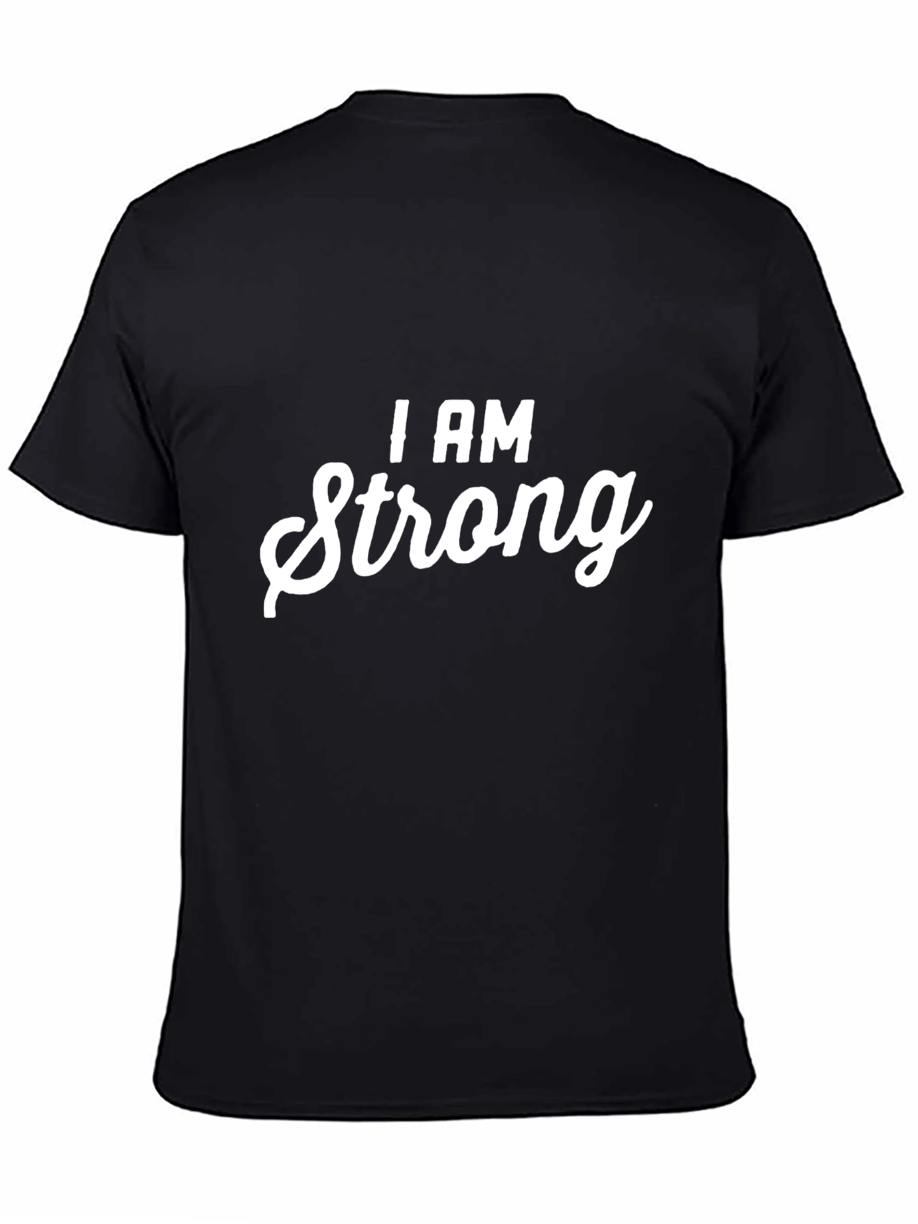 I AM Strong Graphic T-Shirt - Black