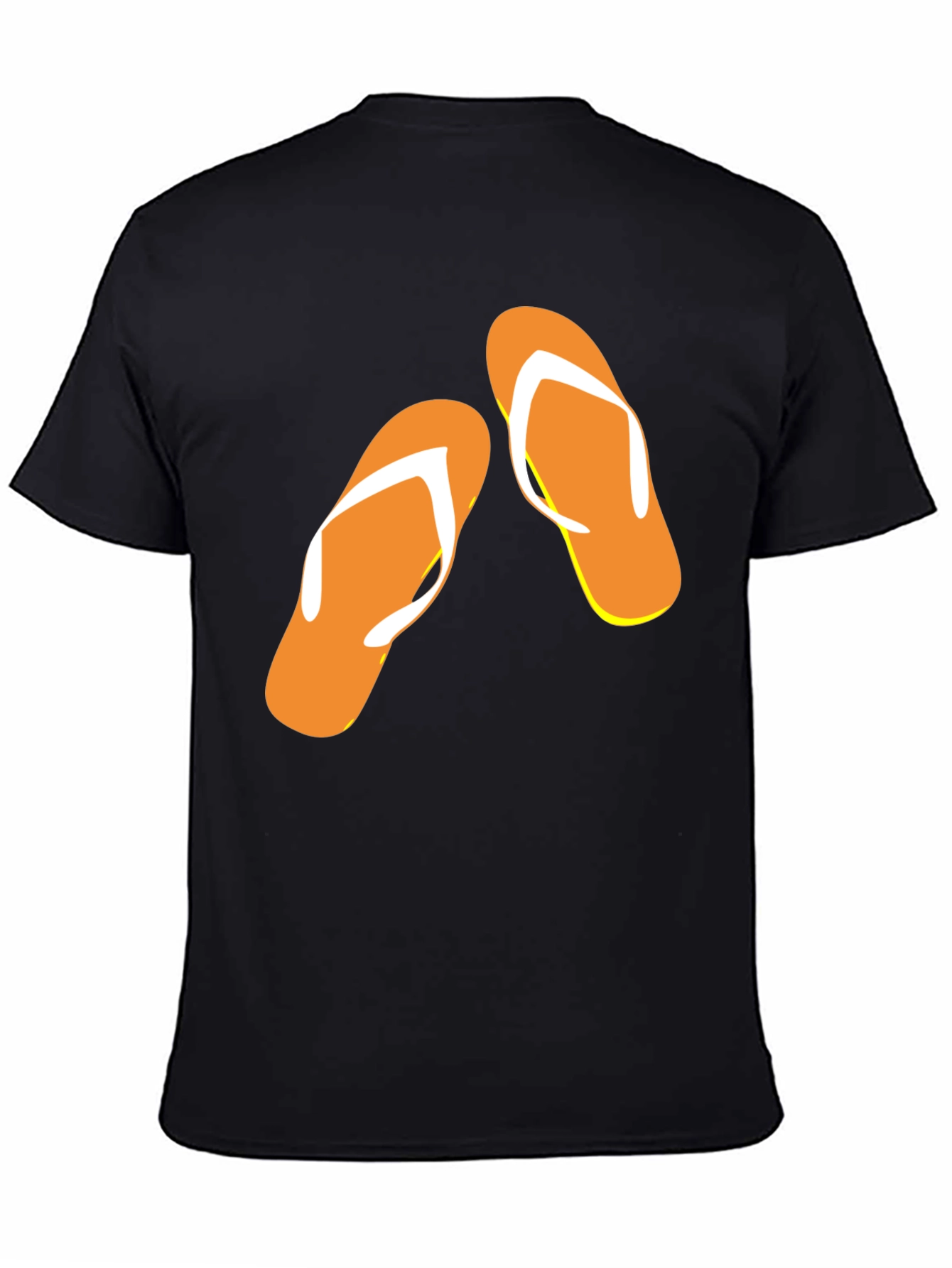 Flip Flop Graphic Tee - Black Summer T-Shirt