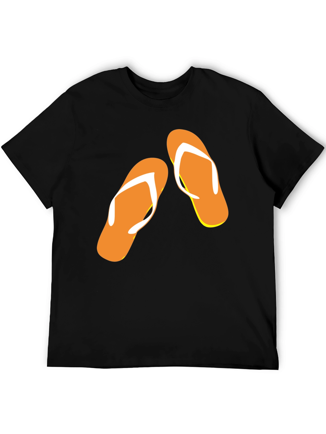Flip Flop Graphic Tee - Black Summer T-Shirt