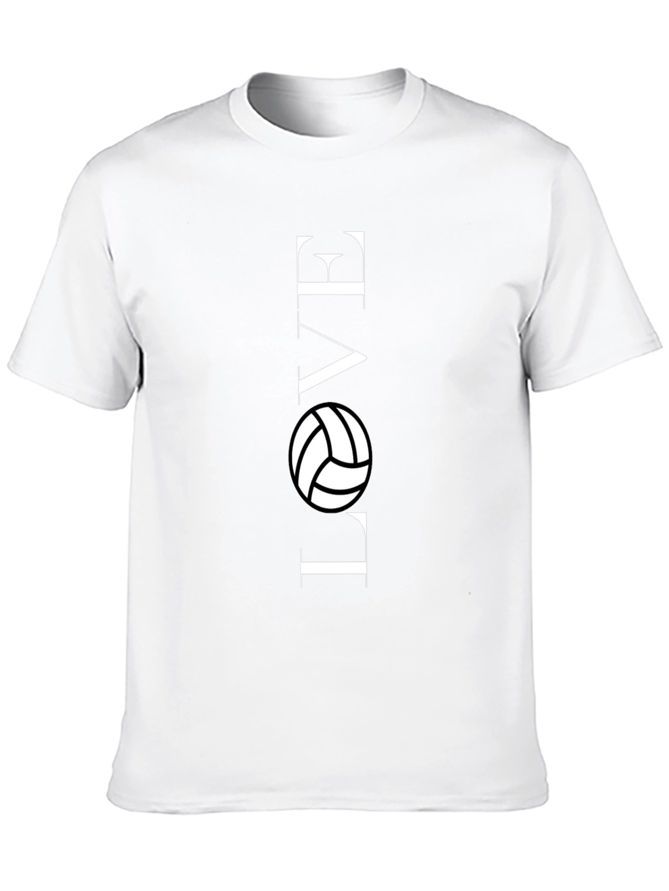 Love Volleyball Graphic T-Shirt - Black