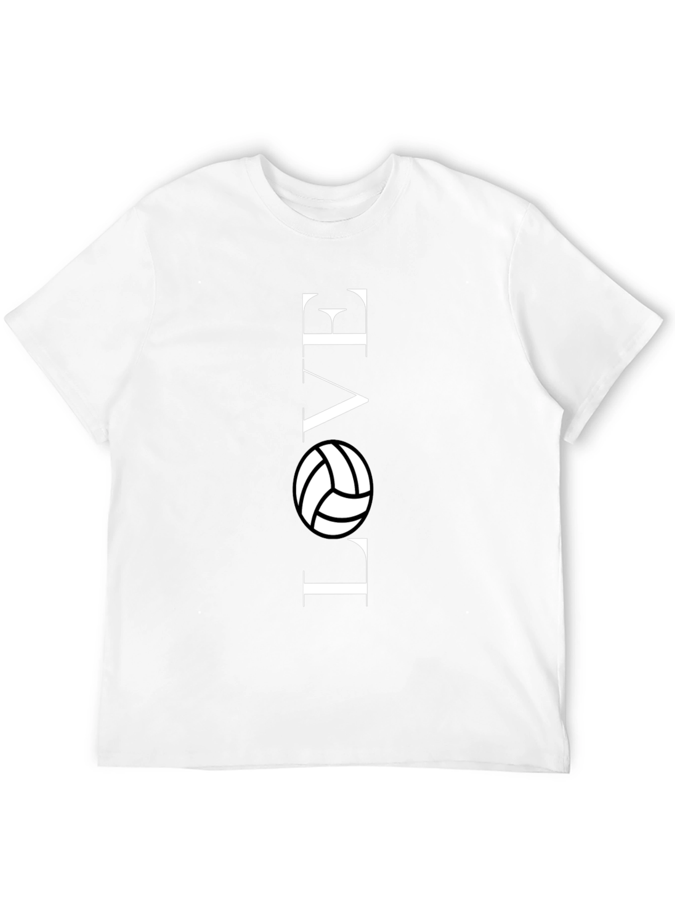Love Volleyball Graphic T-Shirt - Black