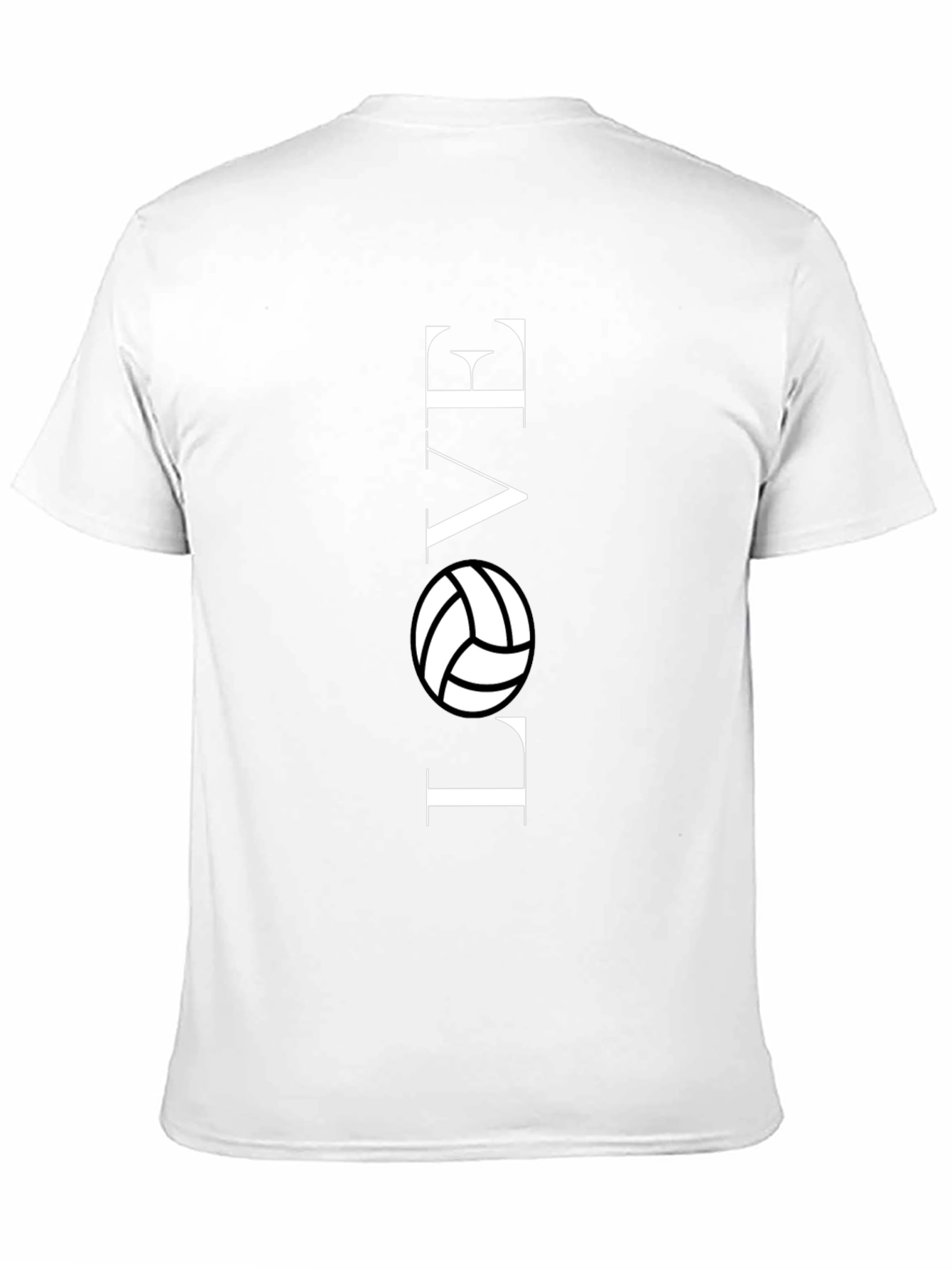 Love Volleyball Graphic T-Shirt - Black