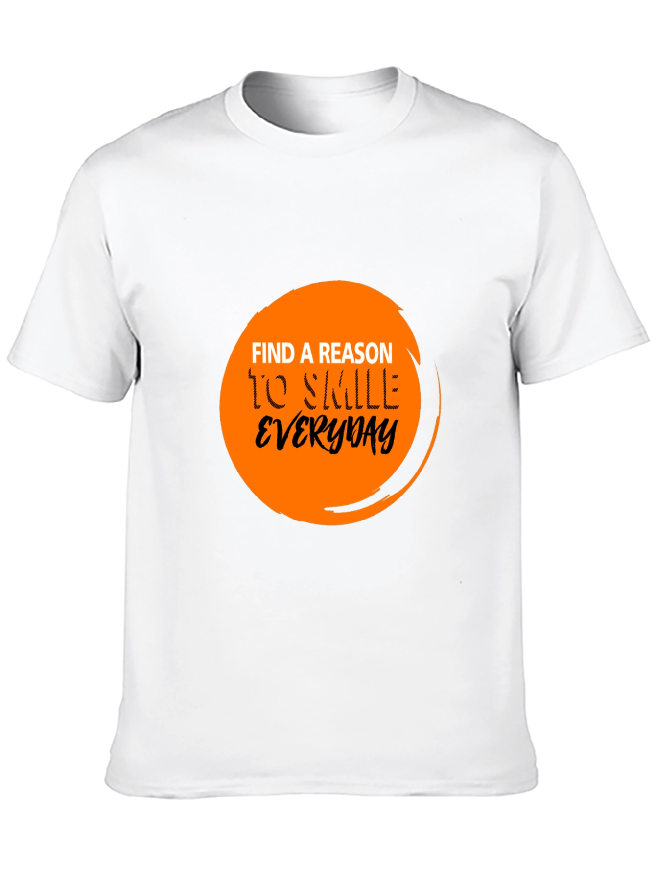 Inspirational Find a Reason to Smile Black T-Shirt